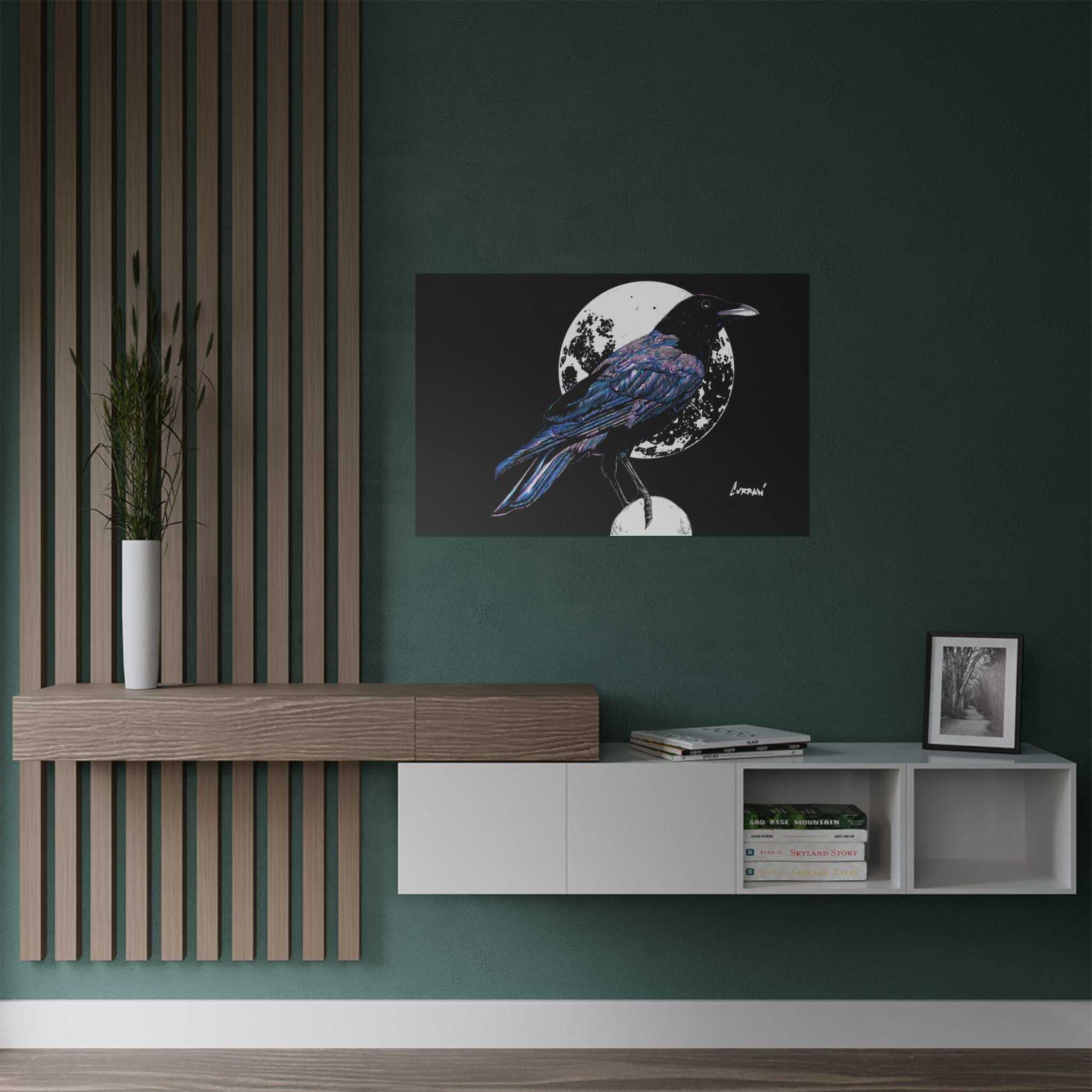Mystical Crow Satin Poster - 300gsm Art Print
