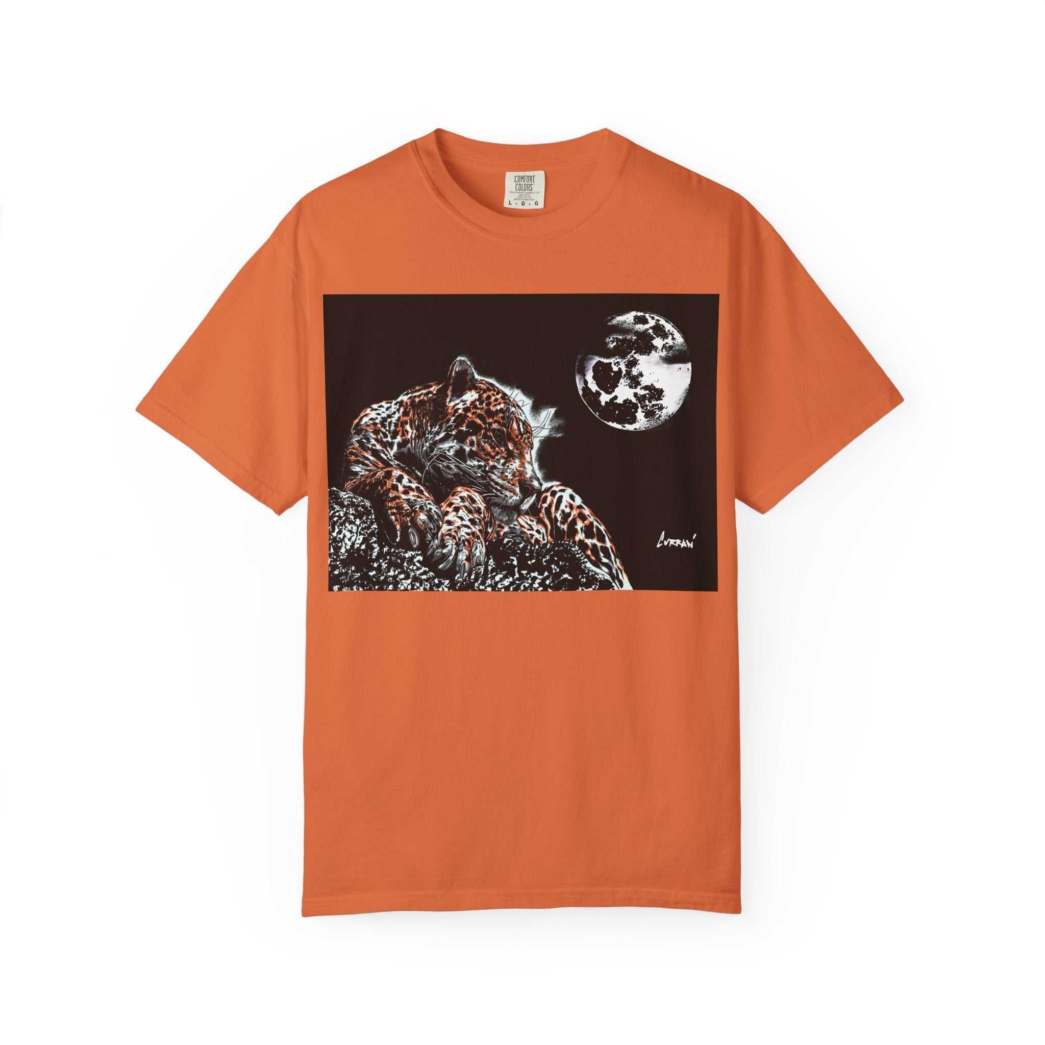 Moonlit Leopard Unisex Garment-Dyed T-Shirt