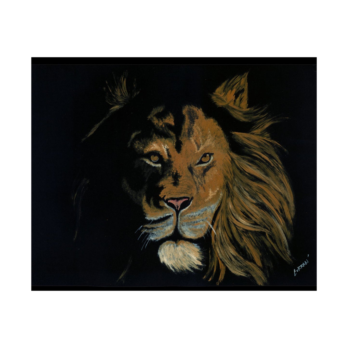 Majestic Lion Satin Poster - 300gsm Art Print for Home Decor