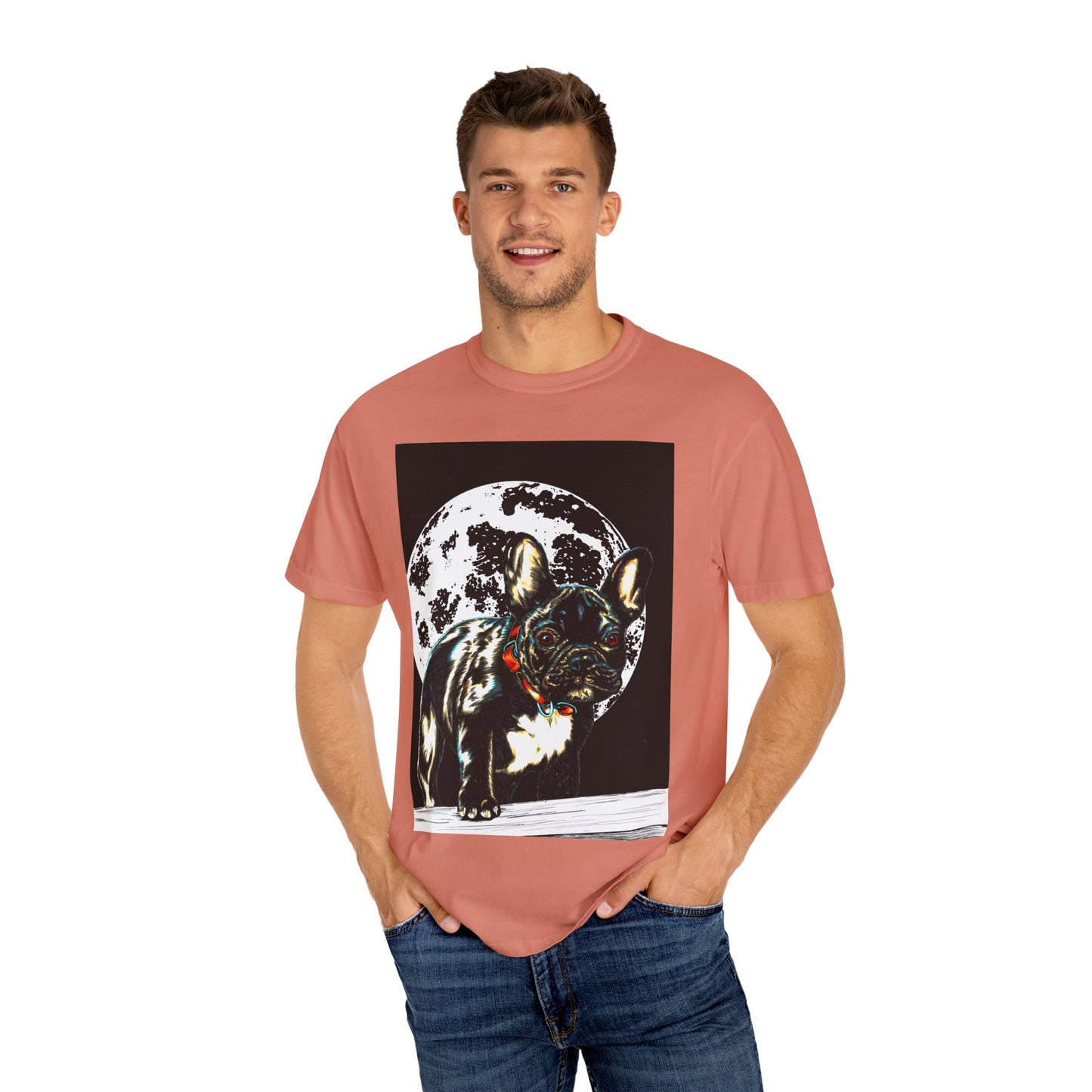 Moonlit French Bulldog Unisex T-Shirt - Pet Lovers Gift