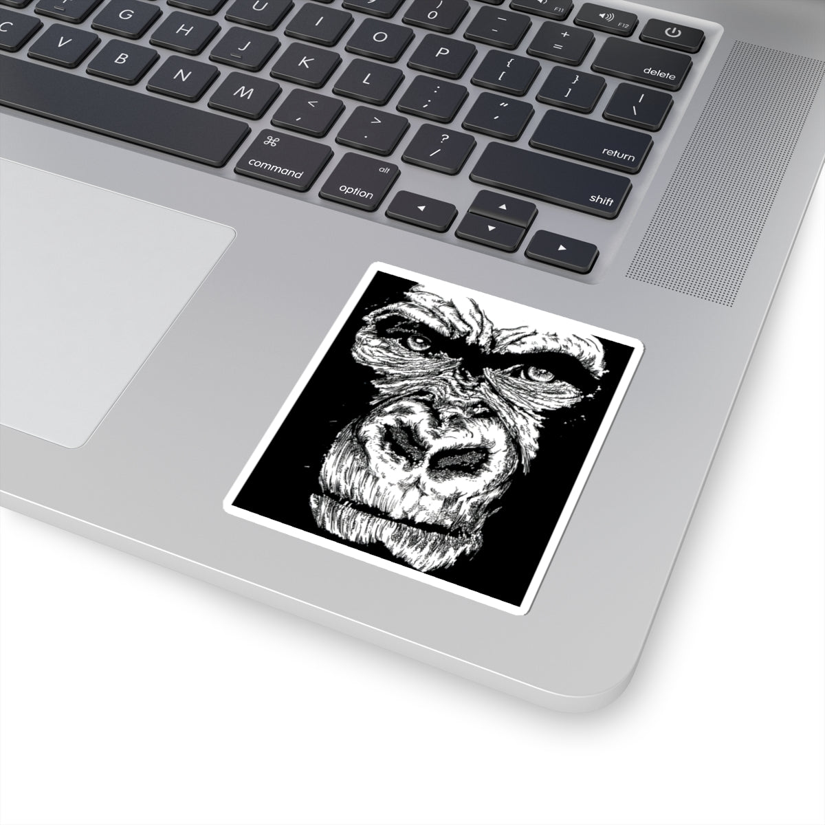 Bold Gorilla Art Kiss-Cut Stickers - Perfect for Laptops