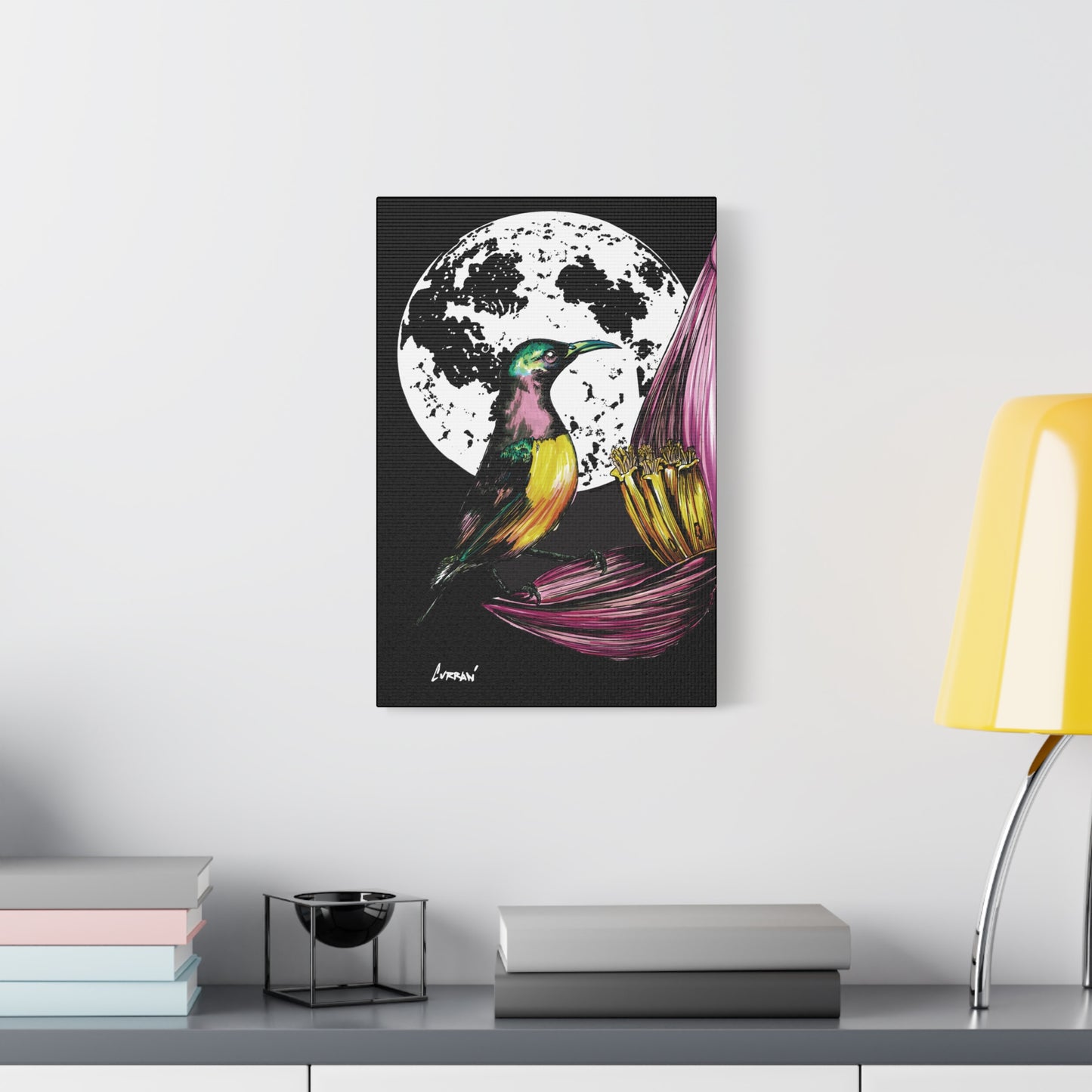 Hummingbird Wall Art Print of the Original, hand drawn