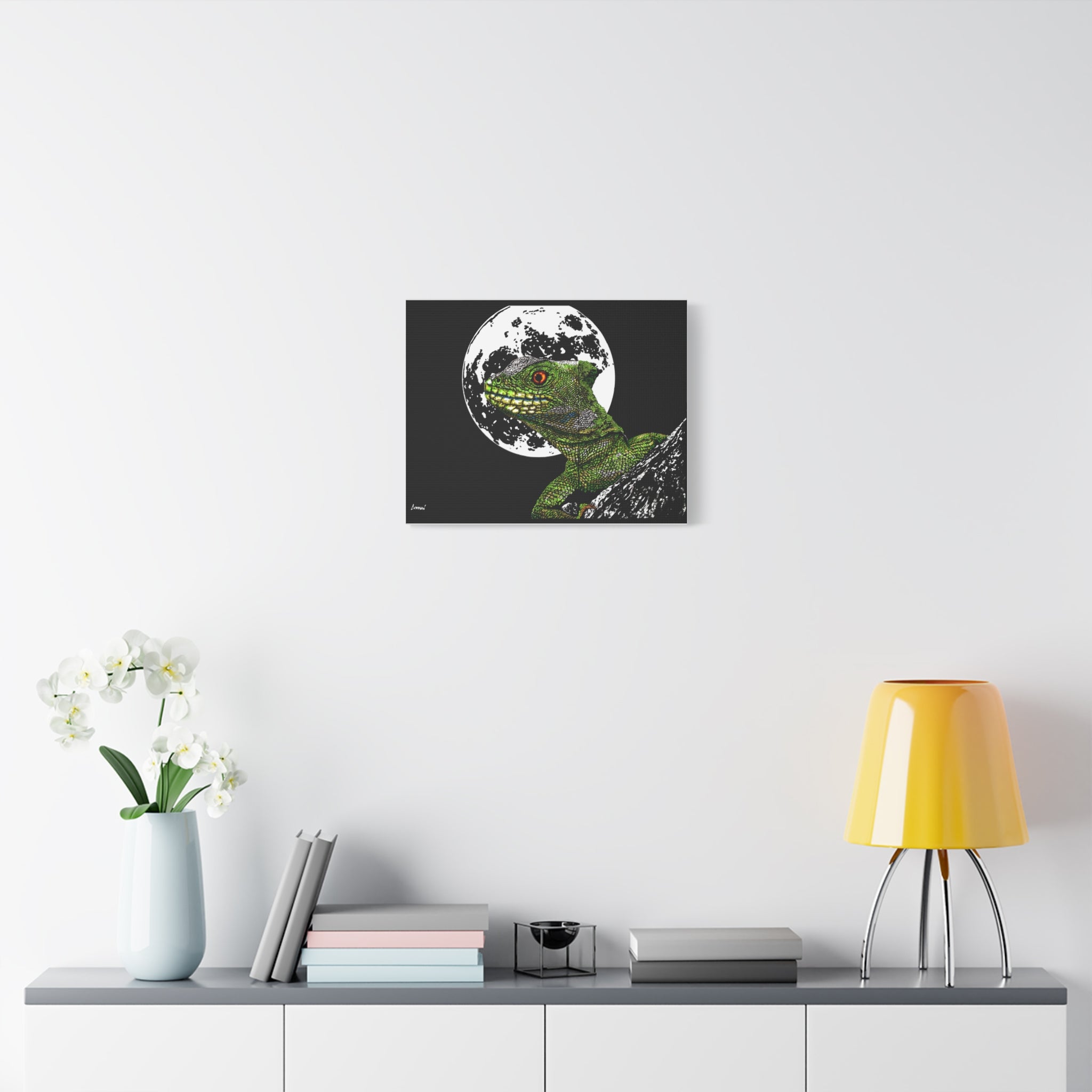 Lizard Canvas Art – Original Hand-Drawn Realistic