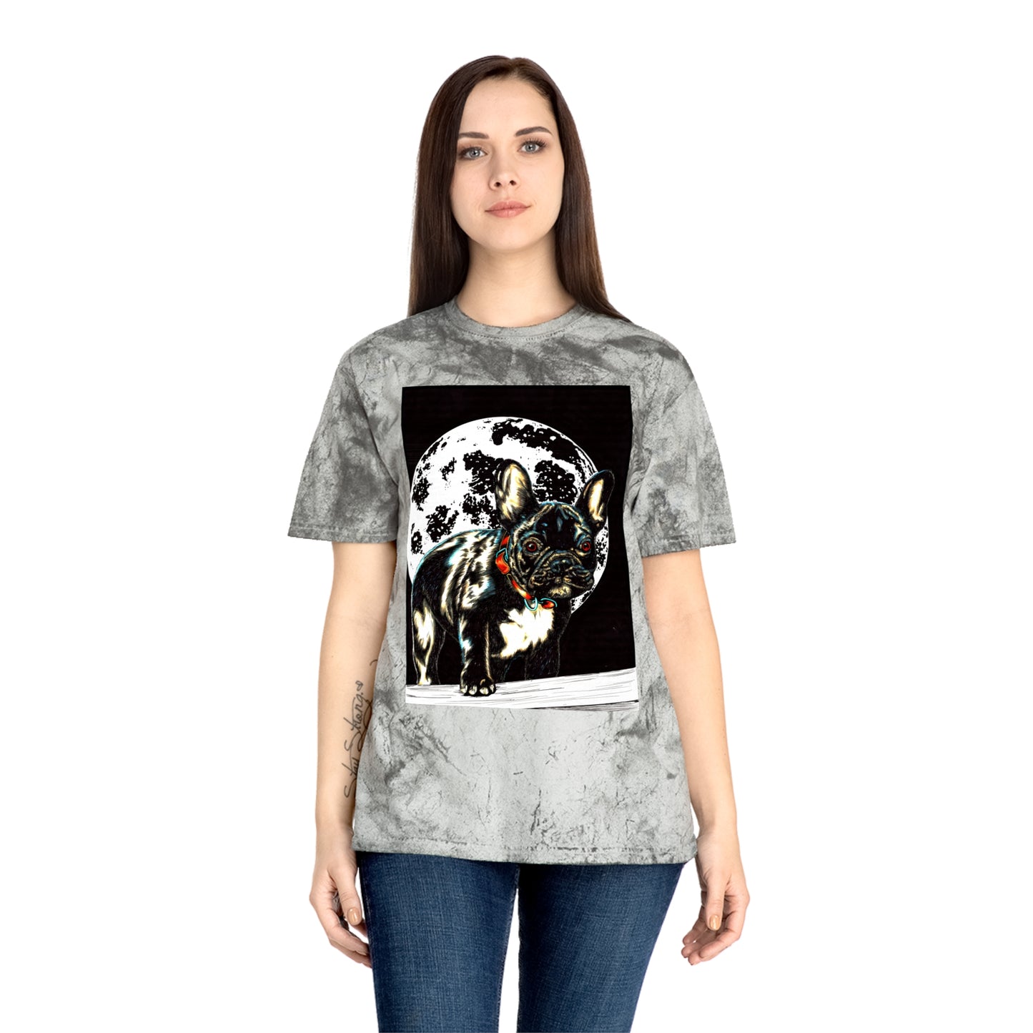 Color Blast French Bulldog T-Shirt | Unisex Moonlit Design