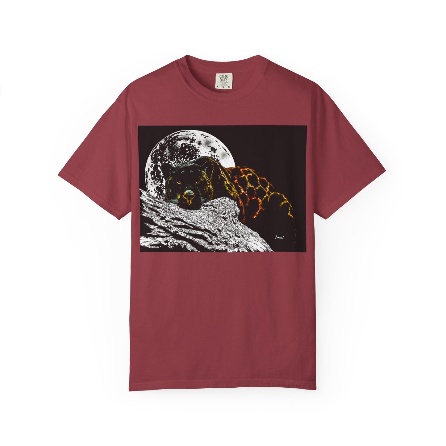 Moonlit Panther Unisex T-Shirt - Garment-Dyed Animal Tee
