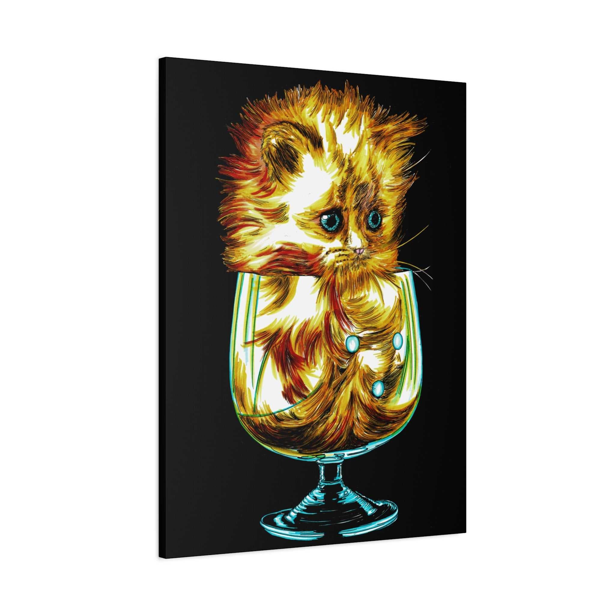 Transform your walls with the enchanting charm of our Whimsical Cat Art Canvas Print - 1.25" Stretched Wall Decor. Add a touch of whimsy to your space!