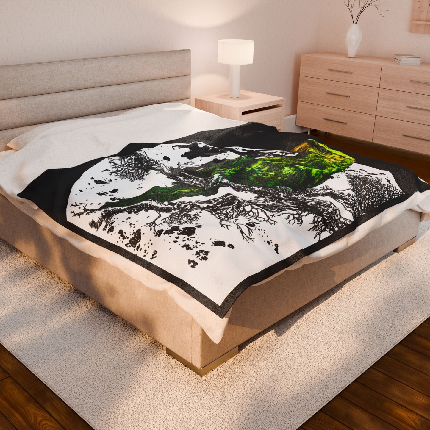 Colorful Parrot Velvet Plush Blanket -Tropical Vibes for Home Decor