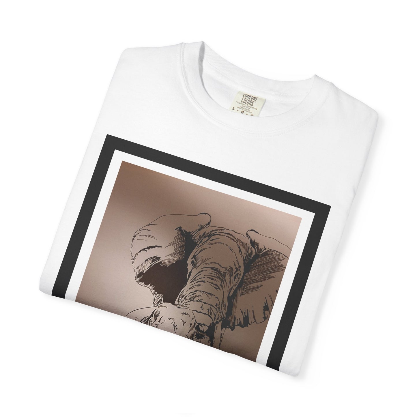 Elephant Family Garment-Dyed T-Shirt | Nature Lover's Tee