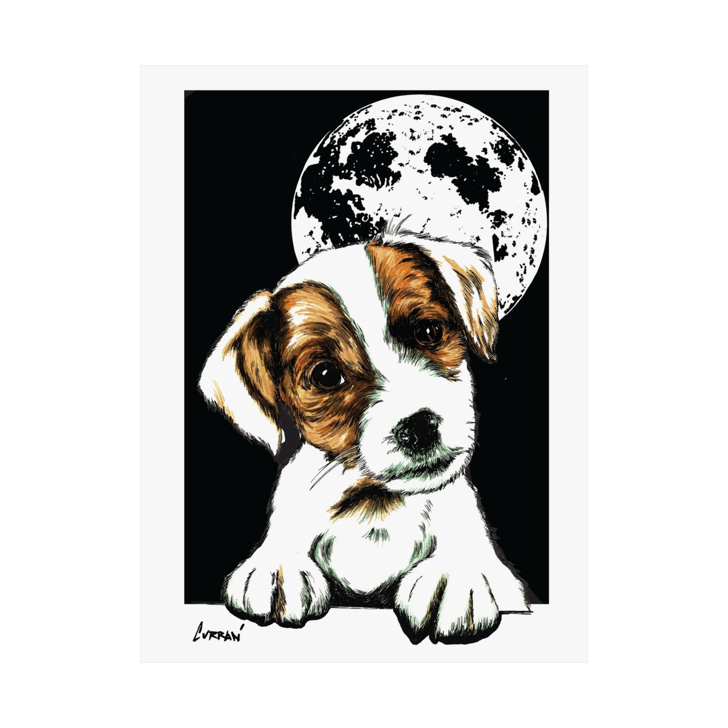 Adorable Beagle Satin Poster - Perfect for Animal Lovers