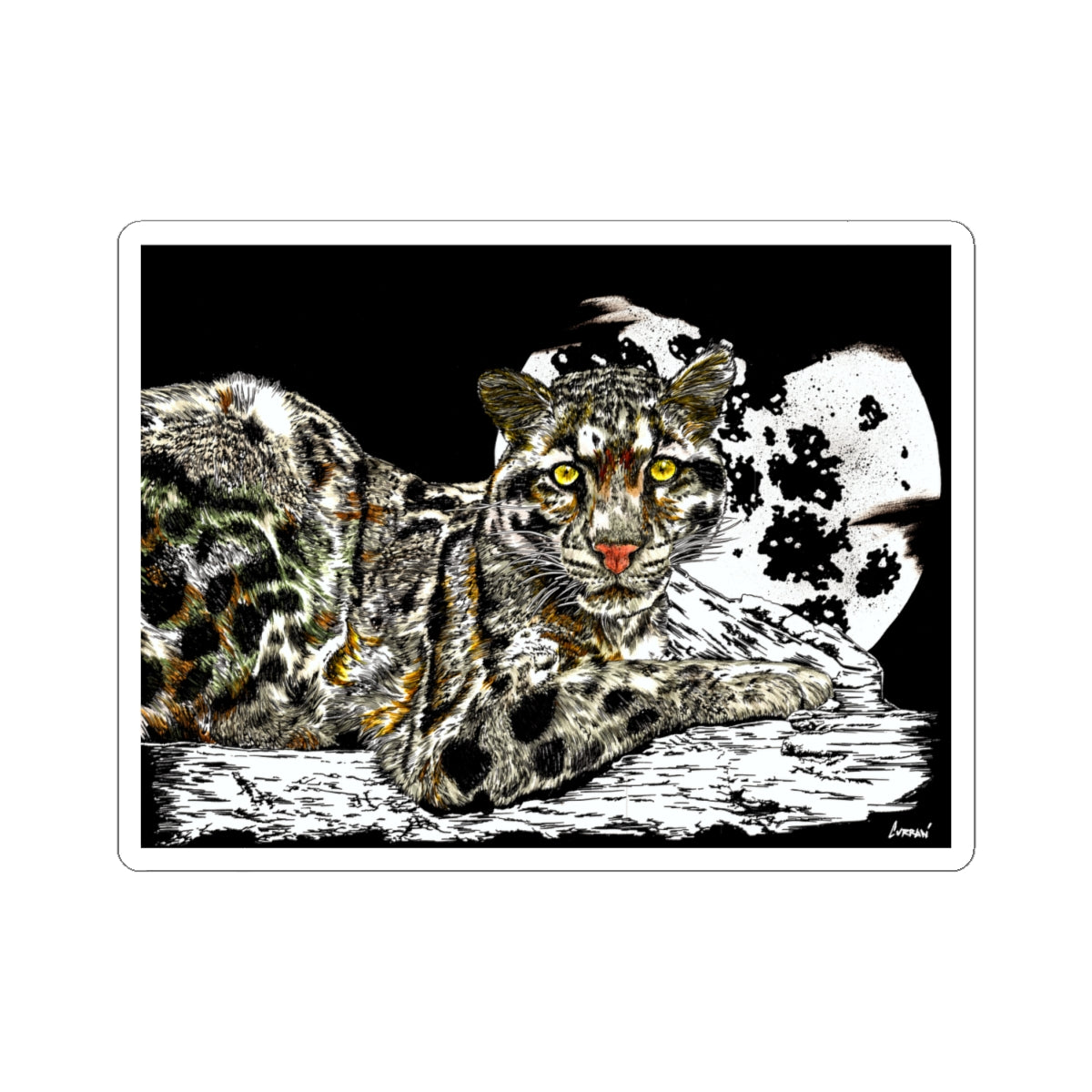 Majestic Leopard Kiss-Cut Stickers | Wildlife Lovers Decor