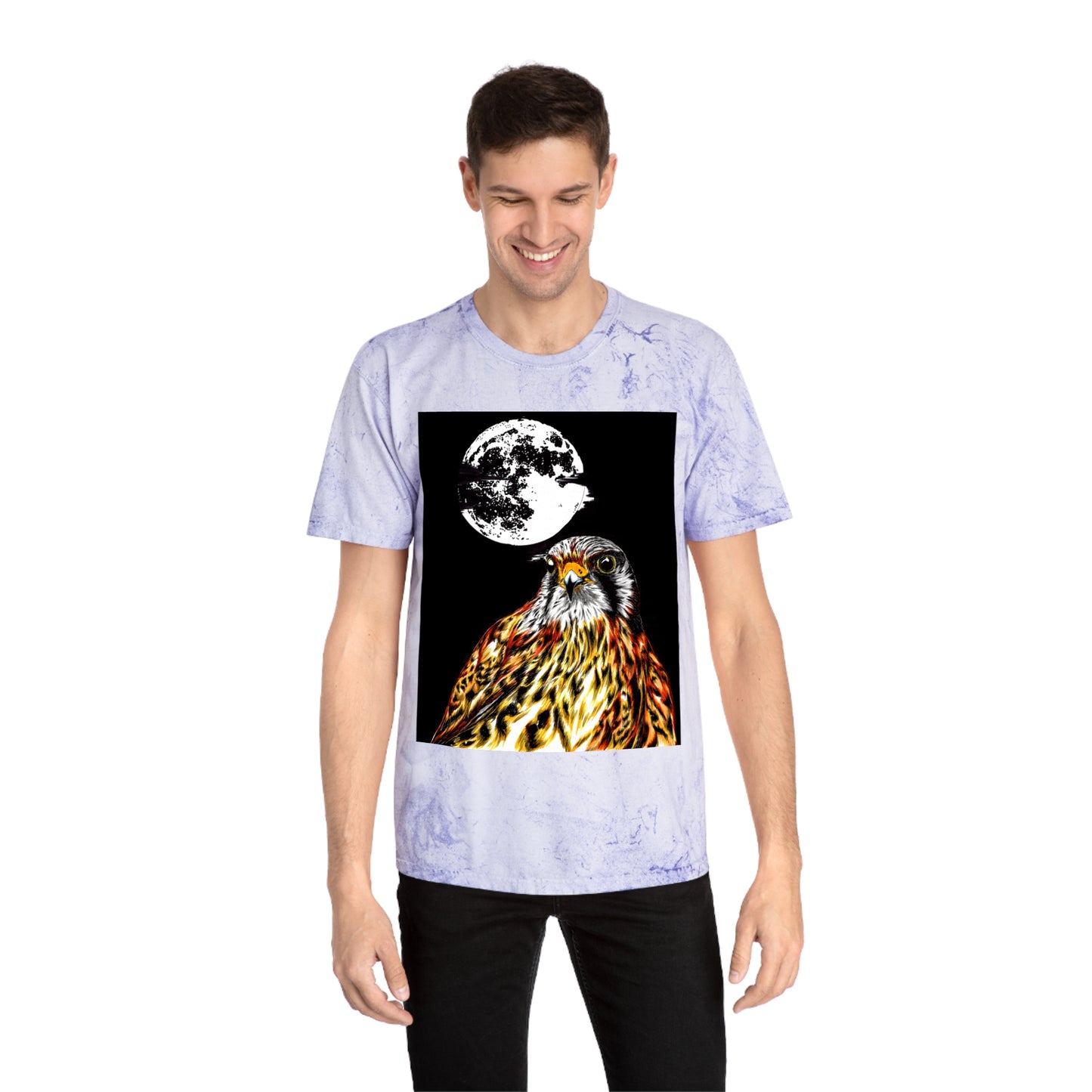 Unisex Color Blast Falcon T-Shirt Bohemian Nature Vibe