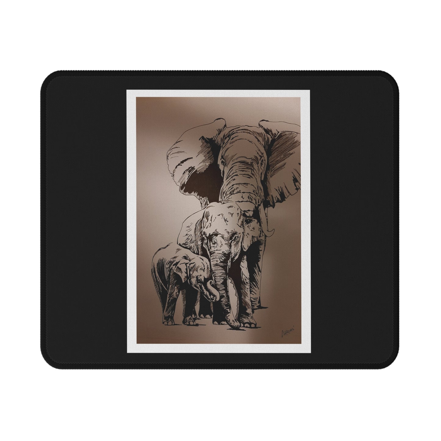 Elephant Art Non-Slip Gaming Mouse Pad - Perfect for Gamers