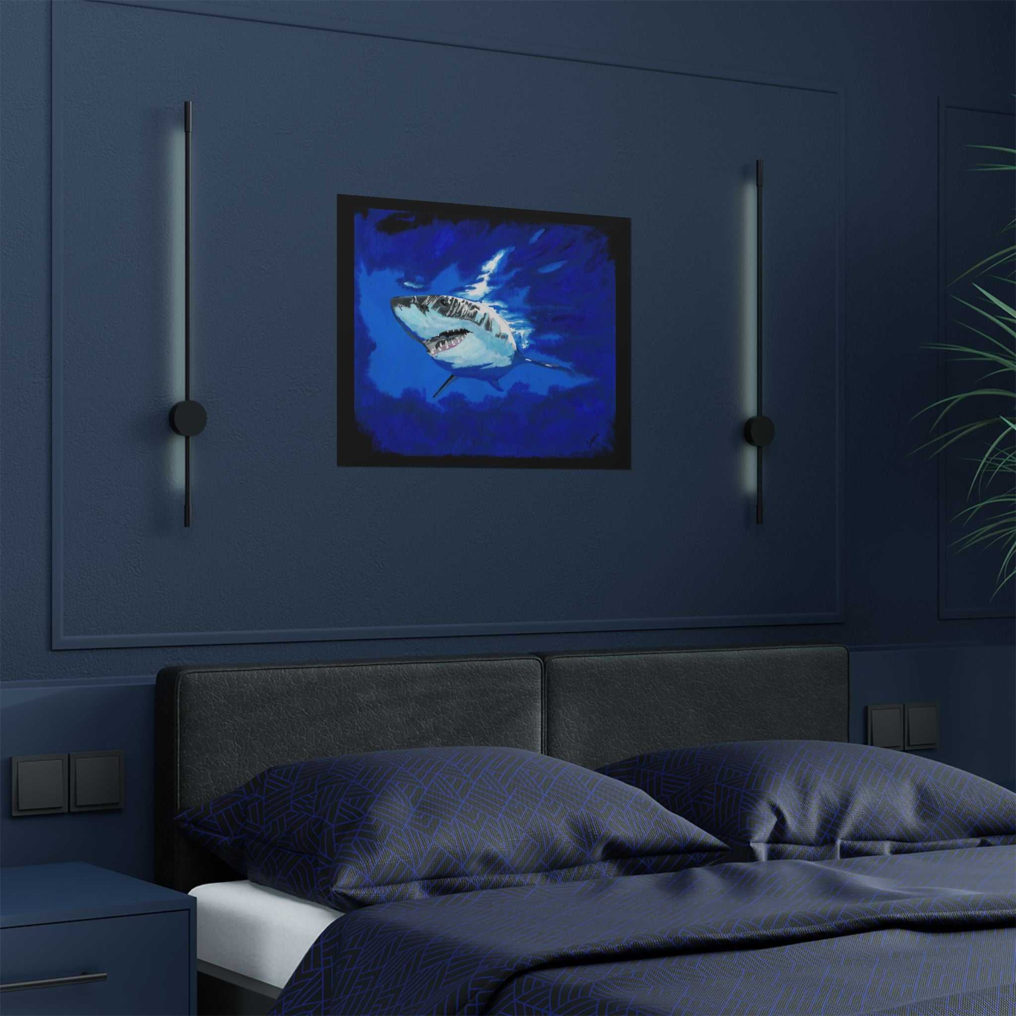 Great White Shark Satin Poster (300gsm) - Vibrant Wall Art