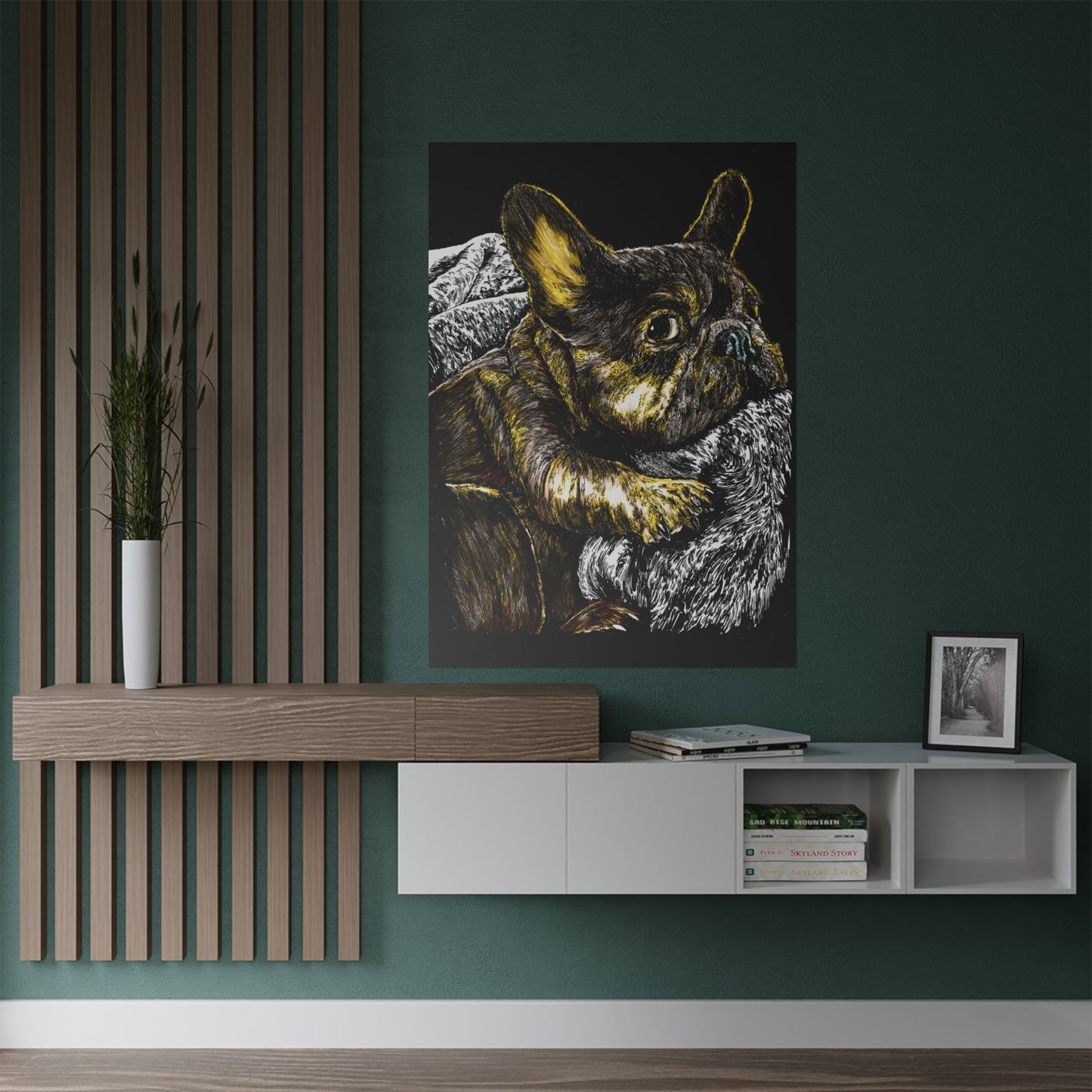 French Bulldog Satin Poster | Art Print for Dog Lovers