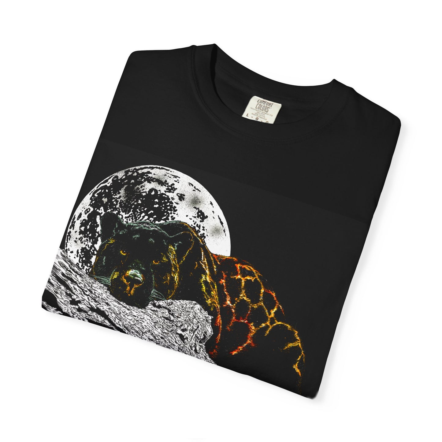 Moonlit Panther Unisex T-Shirt - Garment-Dyed Animal Tee
