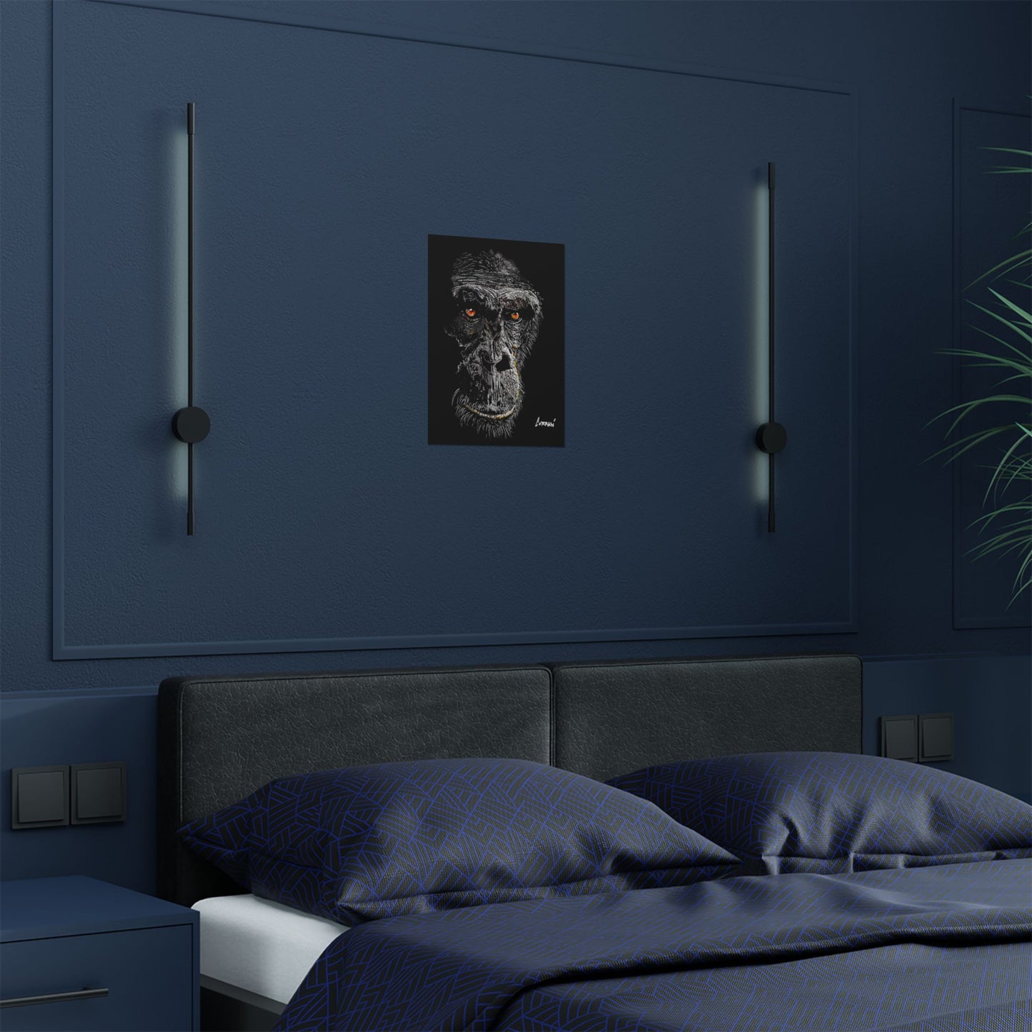 Gorilla Art Satin Poster - 300gsm | Bold Animal Wall Décor