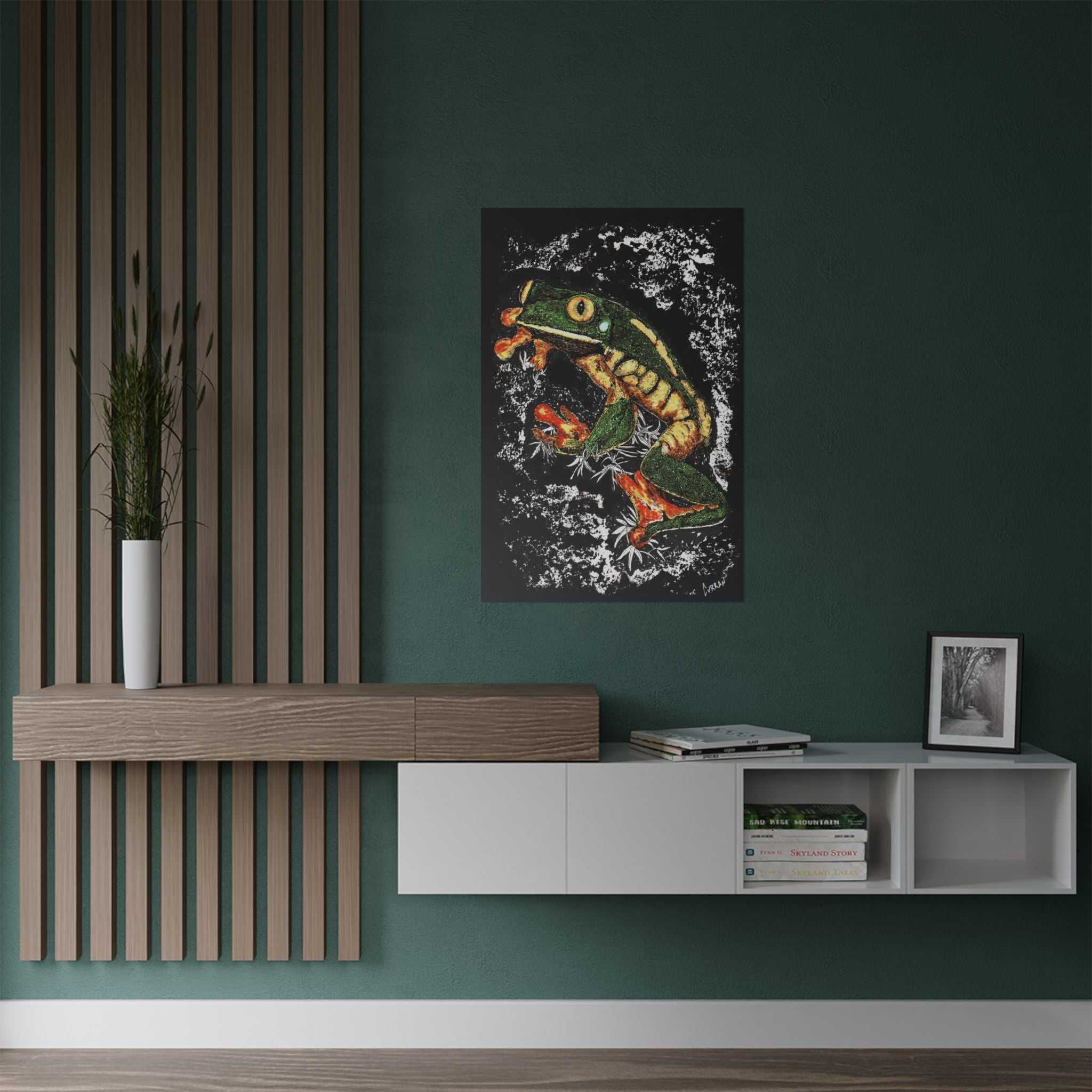 Discover the enchanting Frog Satin Poster - 300gsm Art Print for Nature Lovers. Bring the beauty of nature into your home today! Buy now.