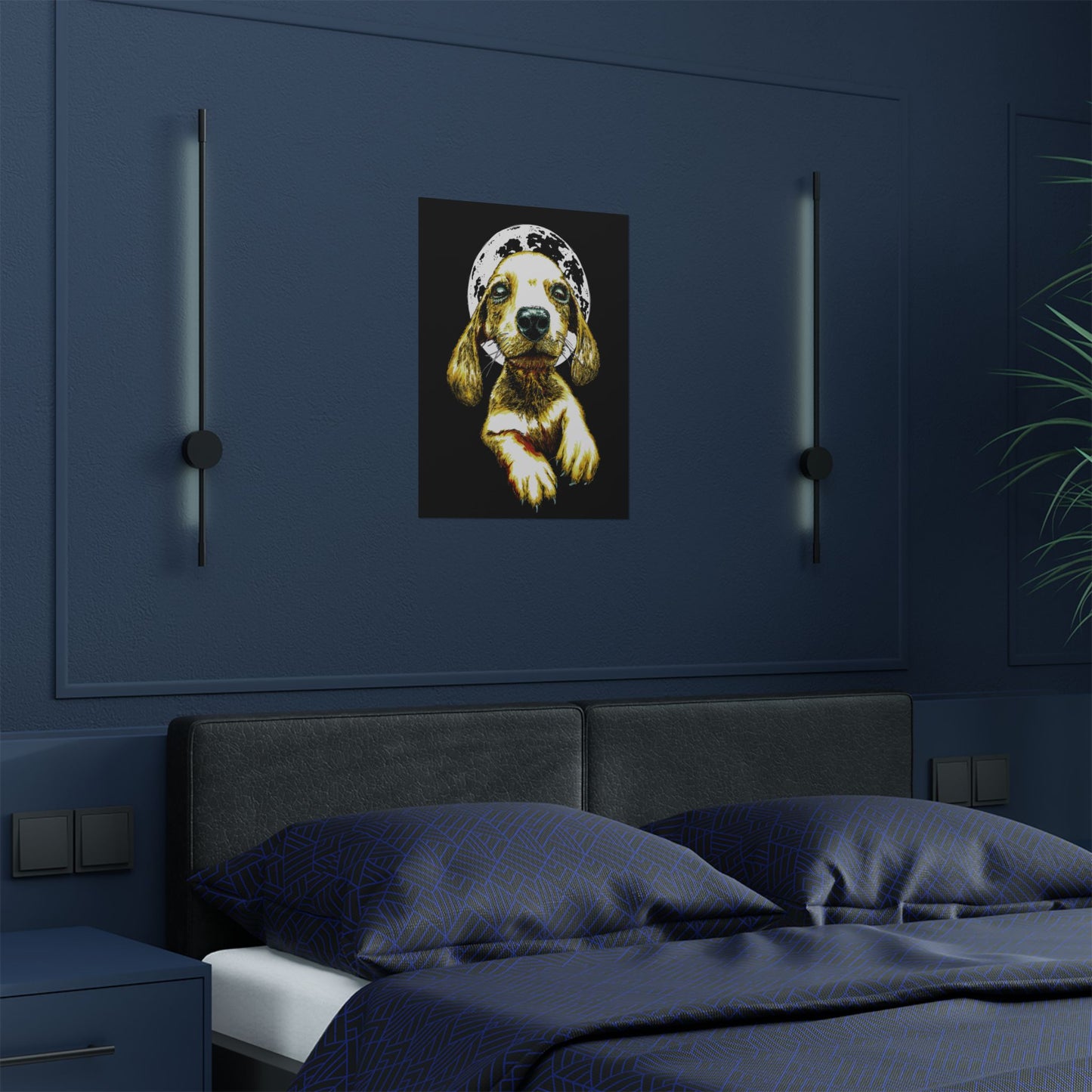 Charming Dog Satin Poster - 300gsm Wall Art Print