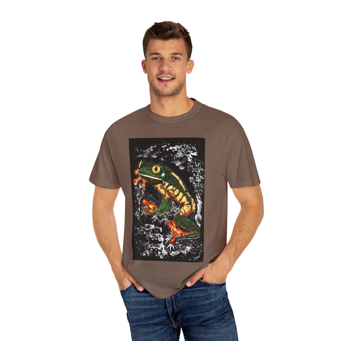 Colorful Frog Unisex T-shirt - Eco-Friendly Art Tee