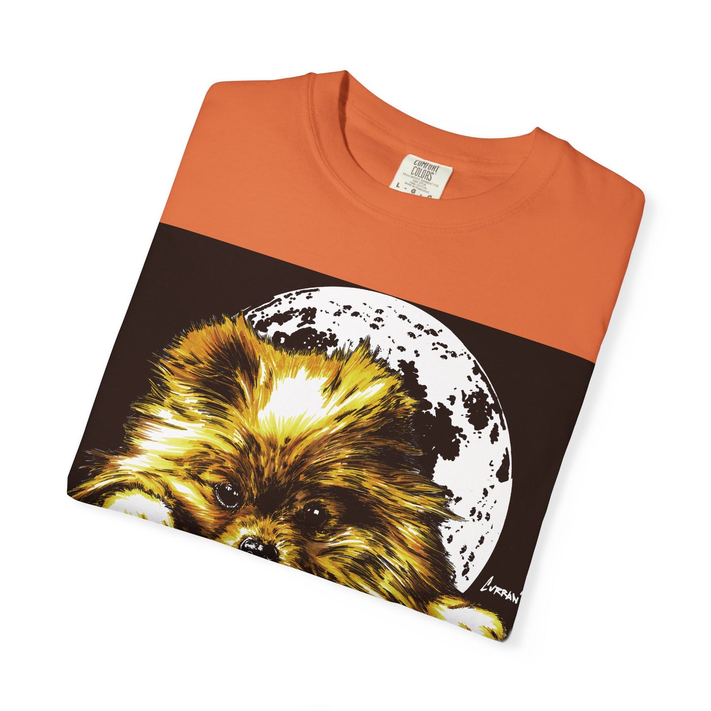 Pomeranian Unisex T-shirt - Hand Painted Art Design