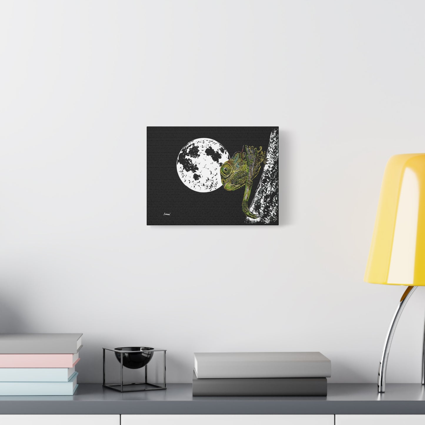 Chameleon Print of the Original, hand drawn wall art