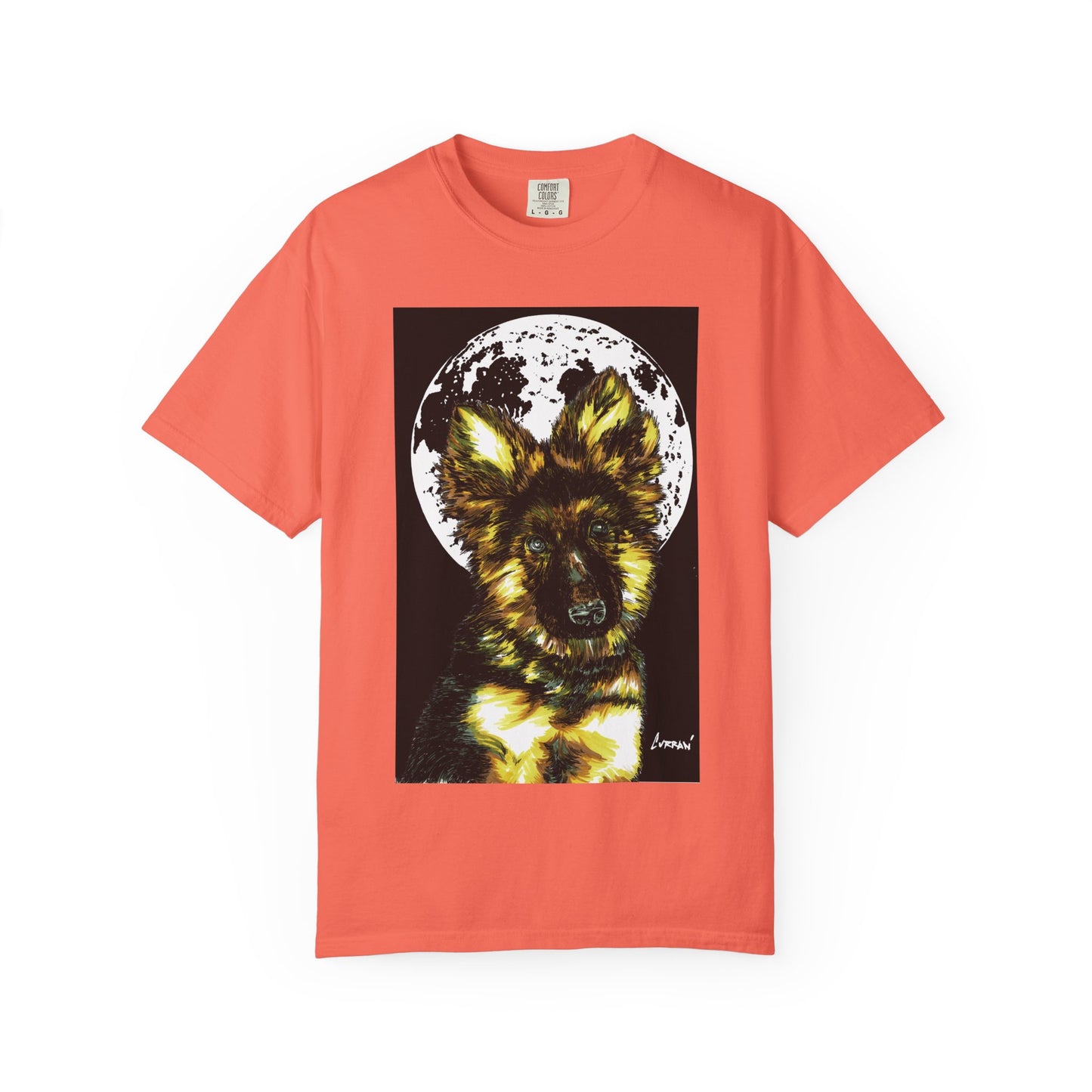 German Sheppard Puppy Unisex T-shirt - Hand Drawn Art