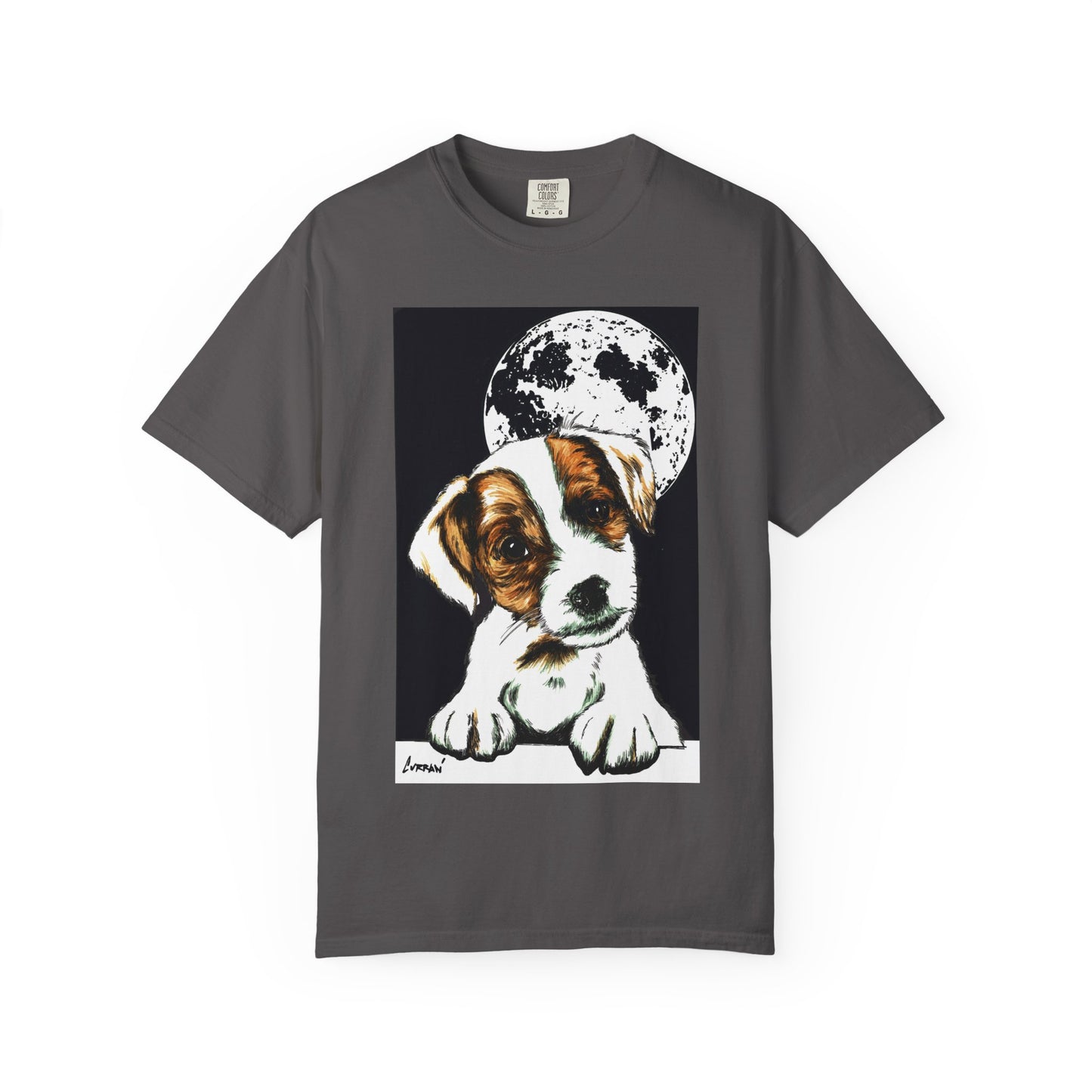 Moonlit Beagle Puppy Unisex Garment-Dyed T-shirt – Perfect for Animal Lovers