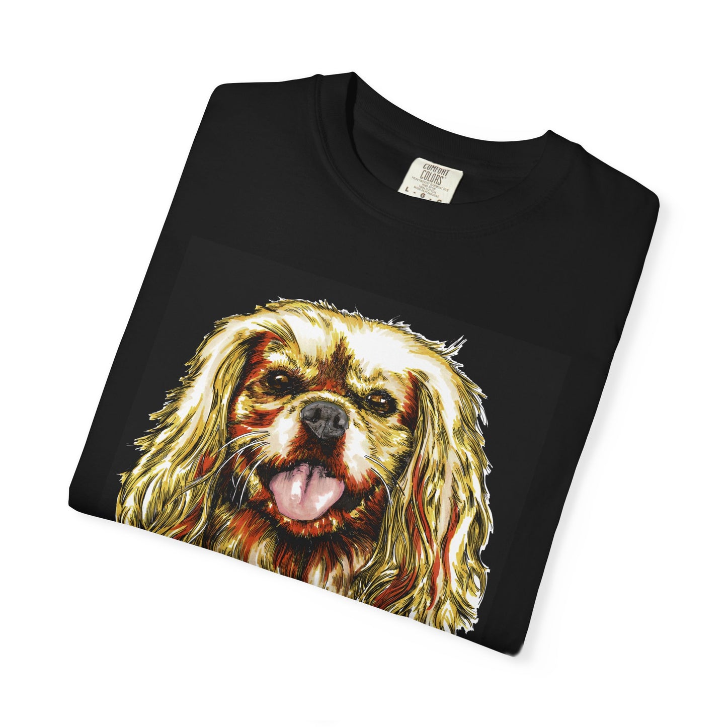 Cocker Spaniel Unisex Tee featuring Hand Drawn Art
