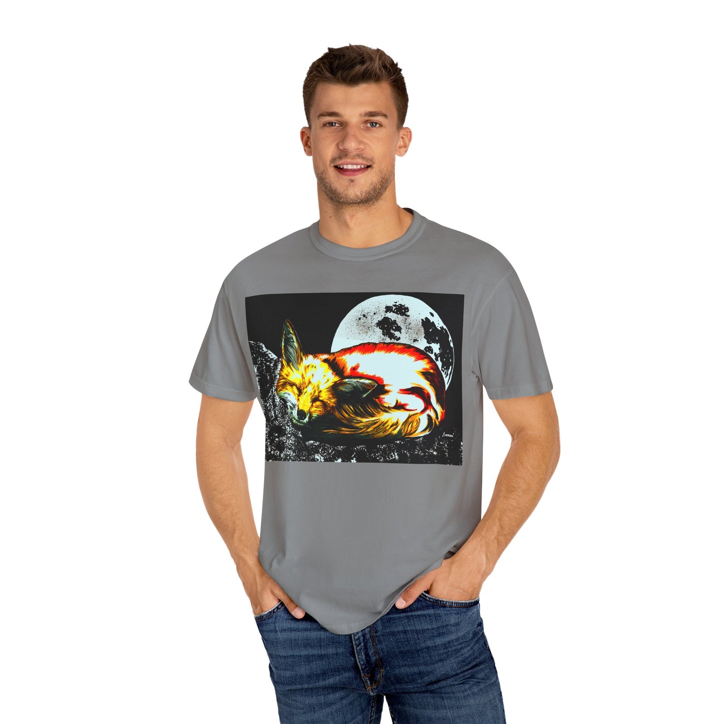 Dreamy Red Fox Graphic Unisex T-Shirt - Night Vibes