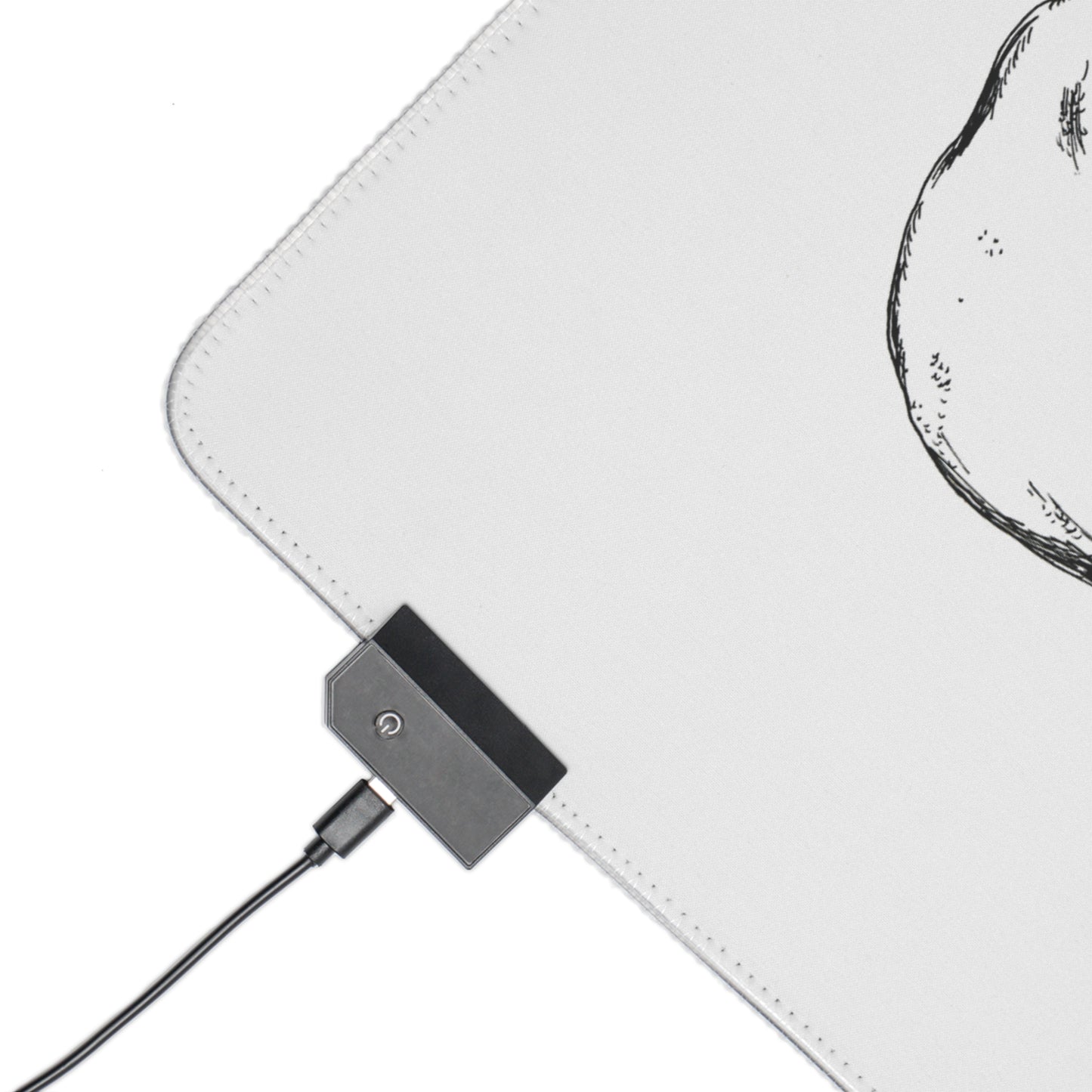 Elephant Herd LED Gaming Mouse Pad - Artistic Elephant Design
