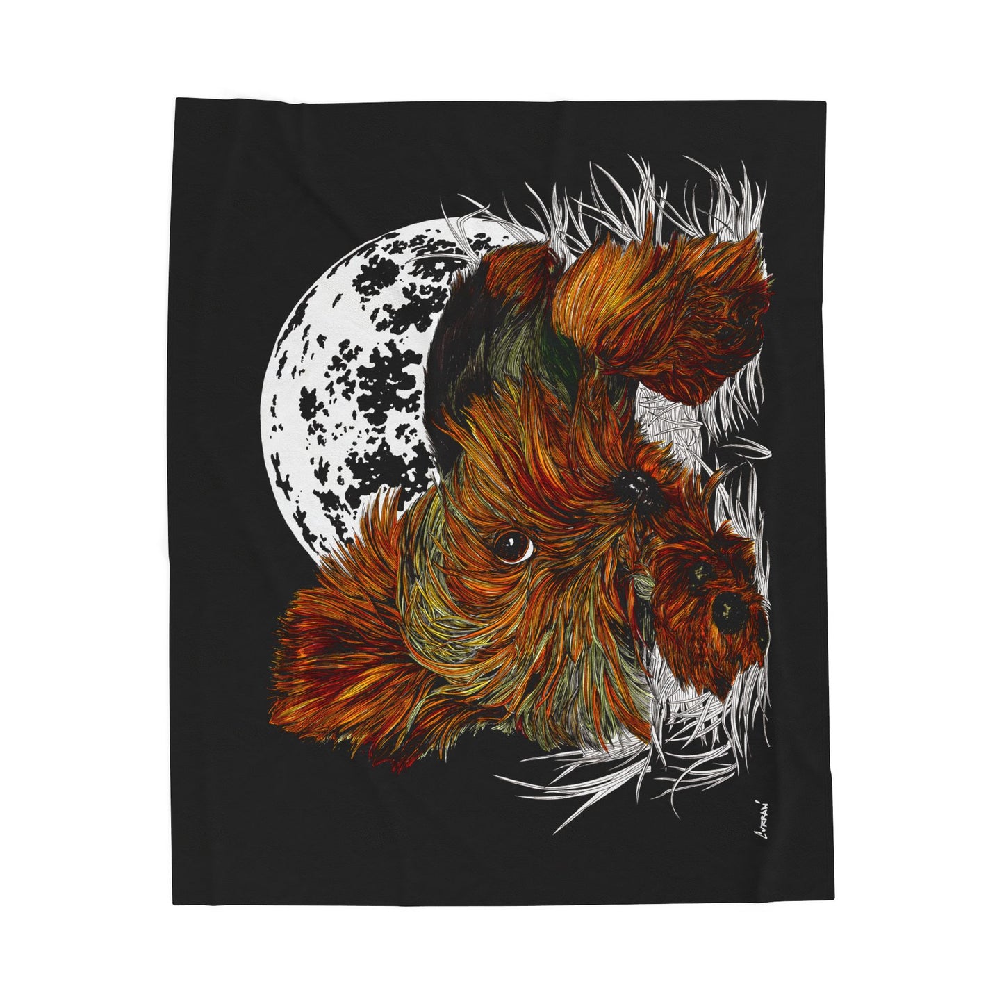 Yorkie Terrier Plush Blanket Perfect for Pet Lovers