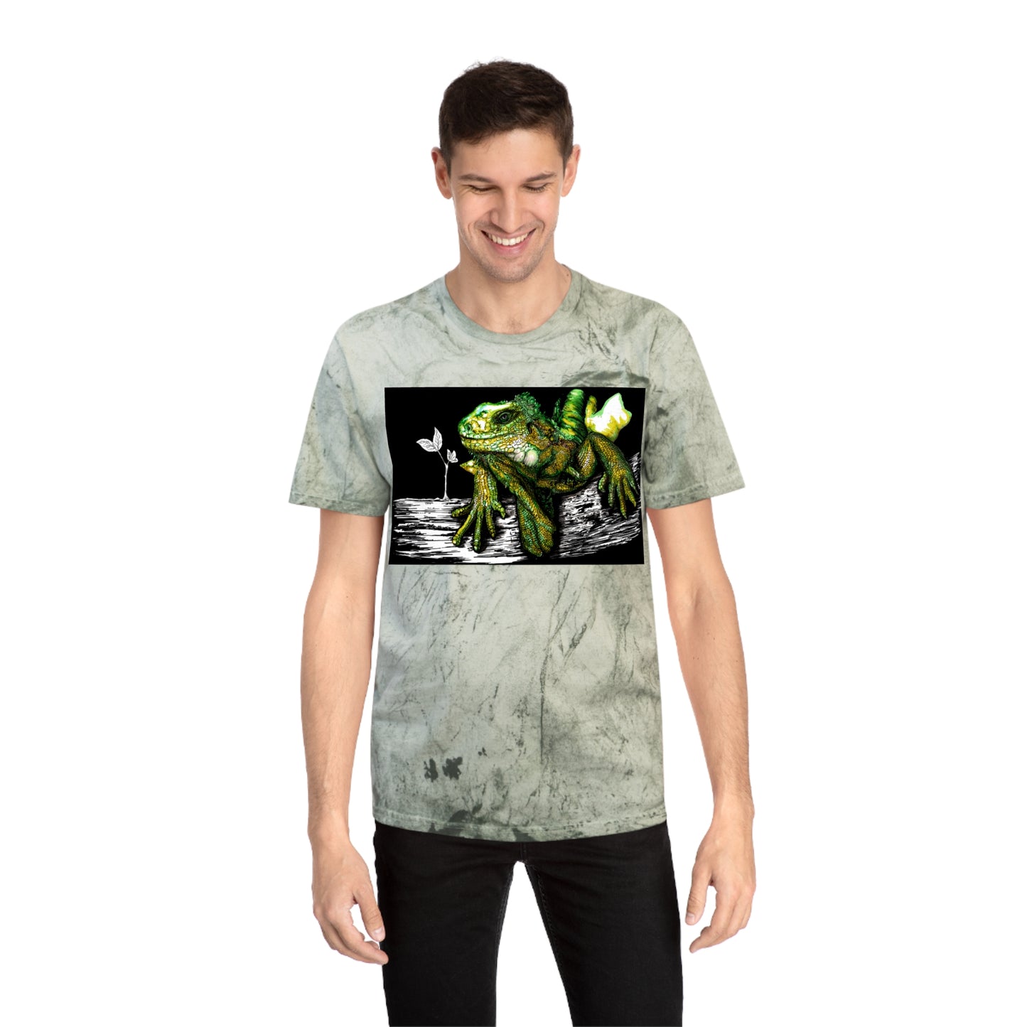 Iguana Unisex Color Blast T-Shirt - Vibrant Nature-Inspired