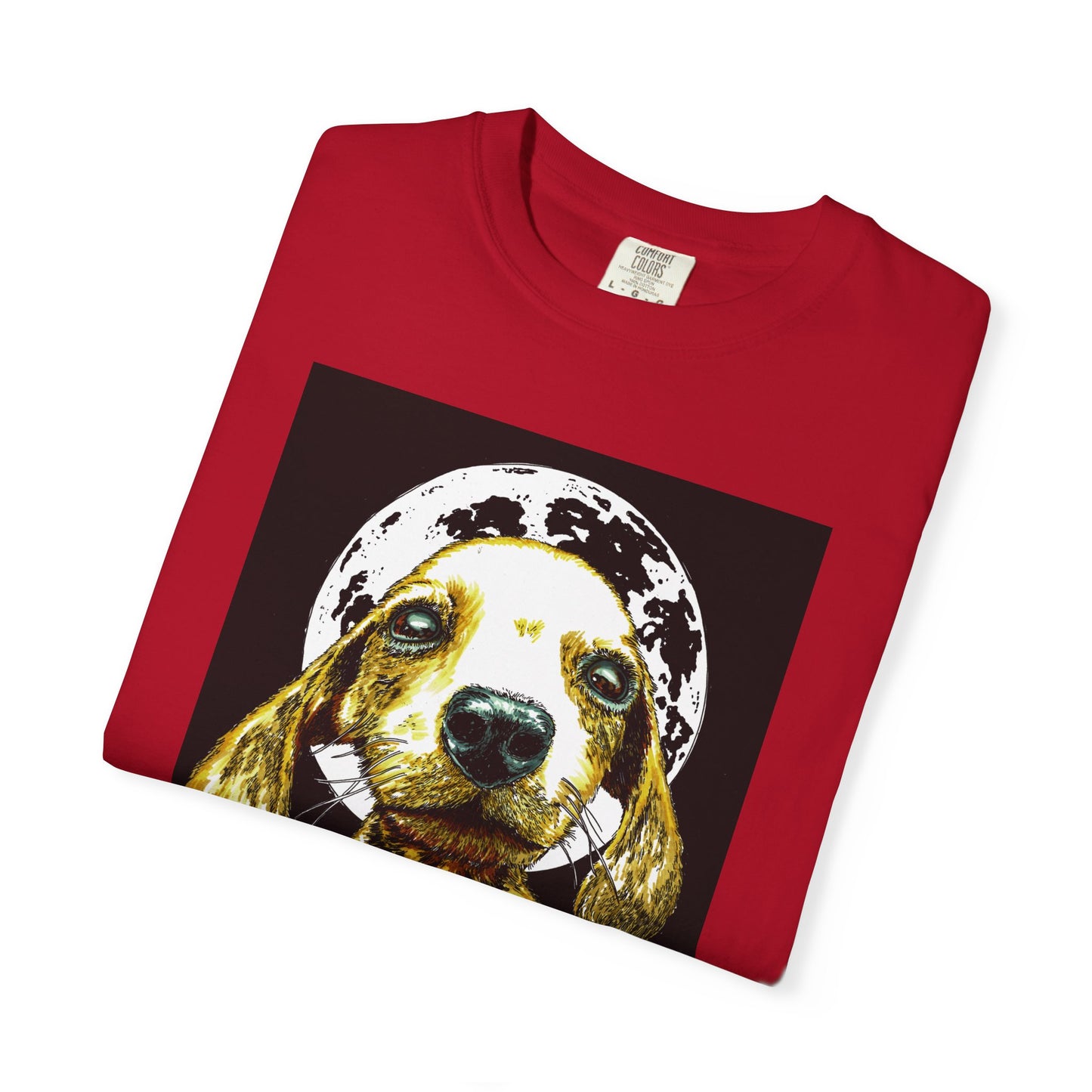 Unisex Garment-Dyed T-Shirt – Original Hand-Painted Puppy Art