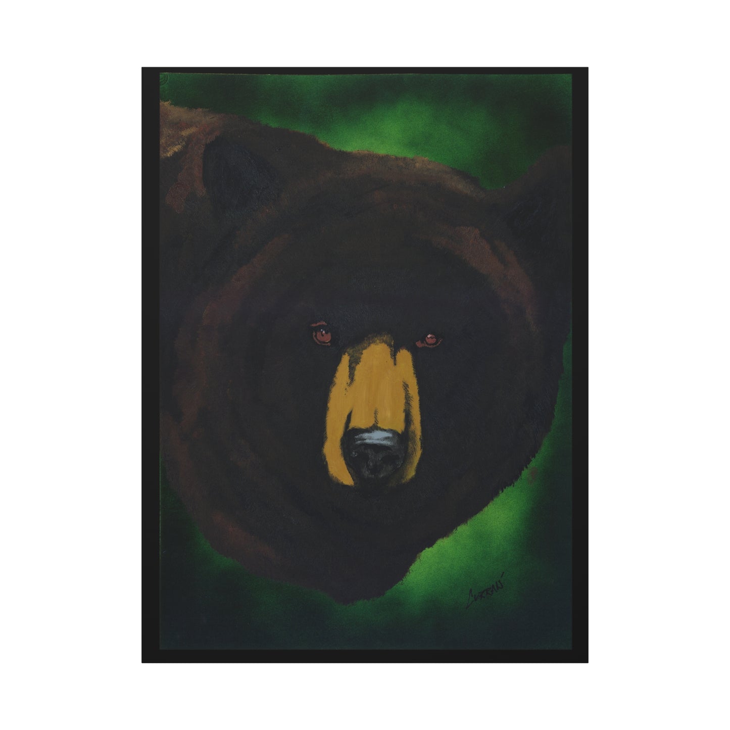 Brown Bear Wall Art, Brown Bear Art Print