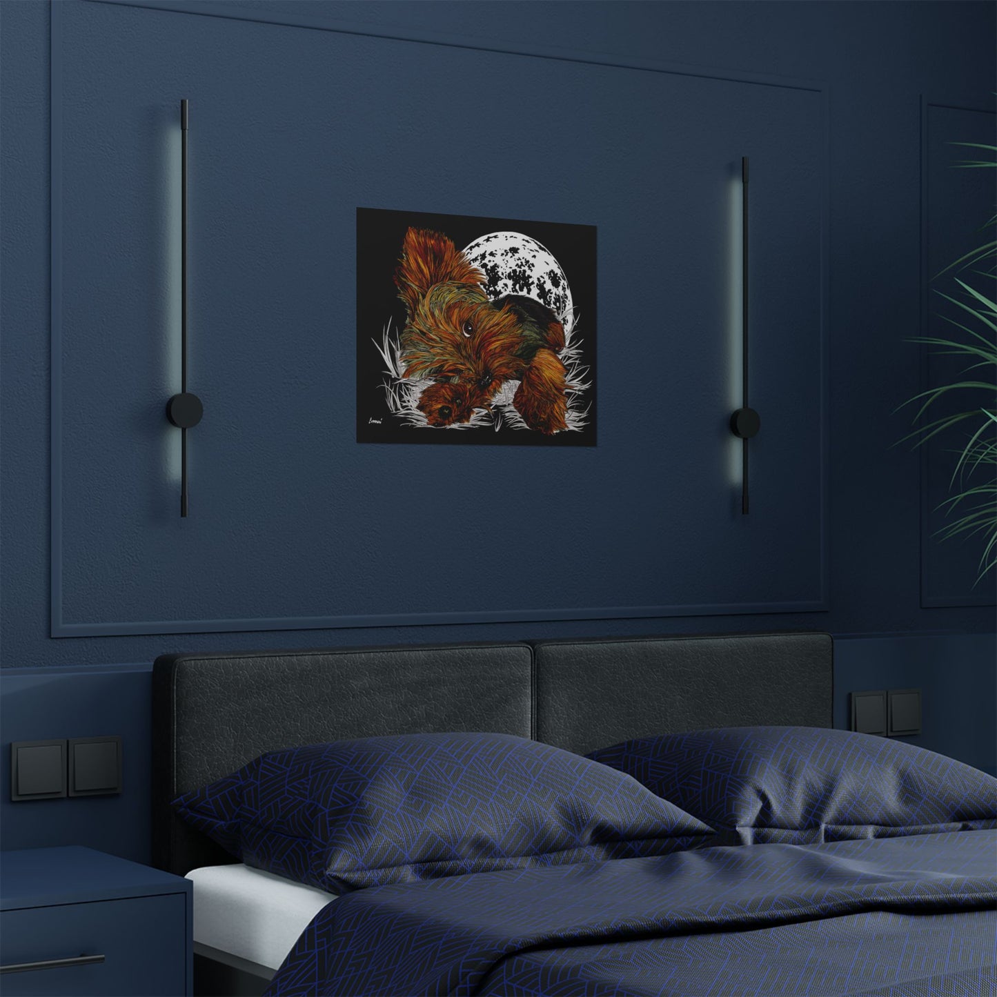 Yorkshire Terrier Satin Poster - 300gsm Art Print for Dog Lovers
