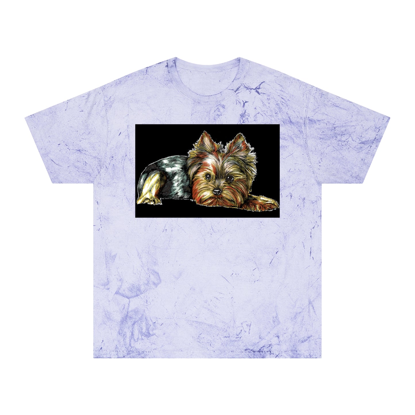 Yorkie Terrier Color Blast T-Shirt - Stylish Pet Apparel for Animal Enthusiasts