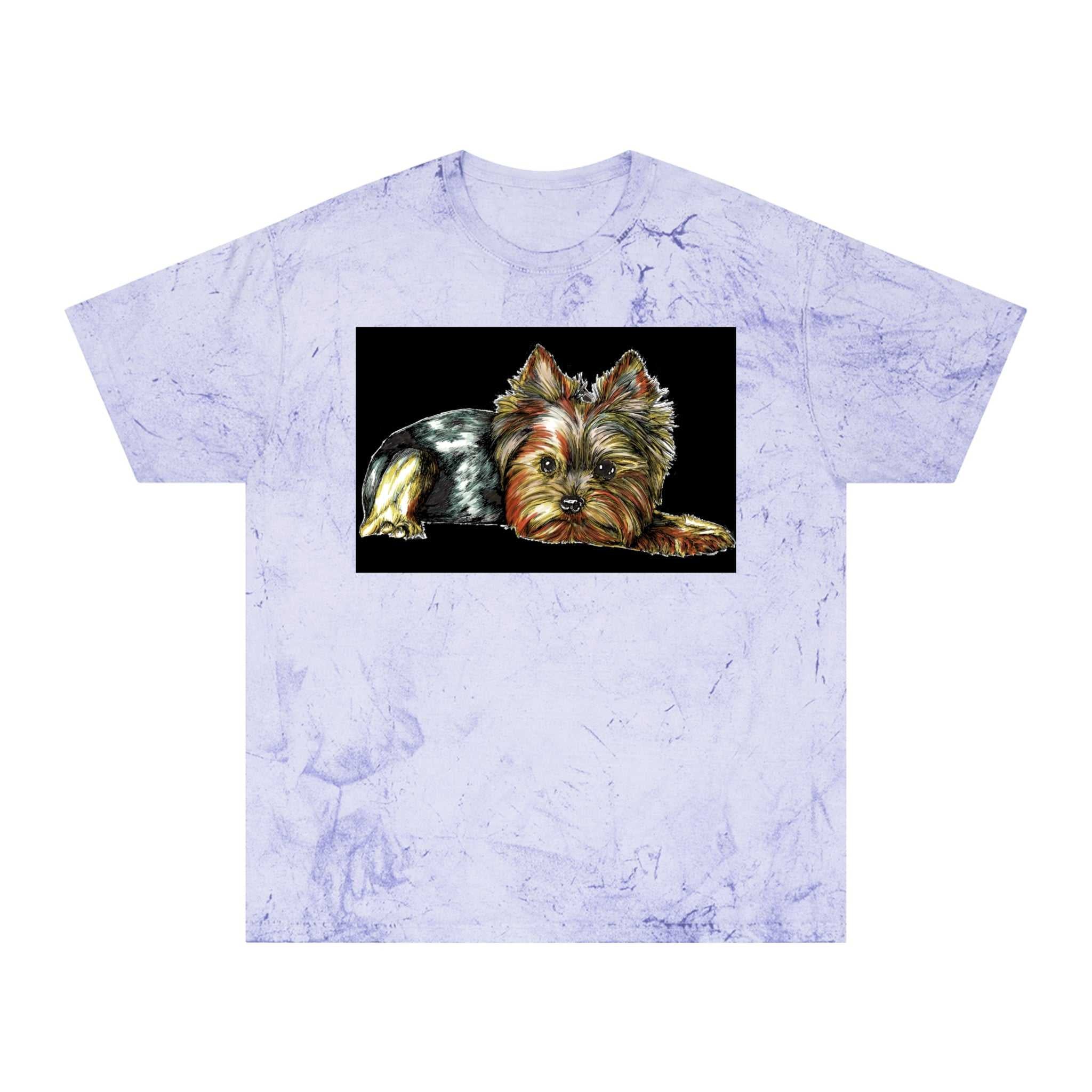 Make a statement with Yorkie Terrier Color Blast T-Shirt - Stylish Pet Apparel for Animal Enthusiasts. Stand out in style!