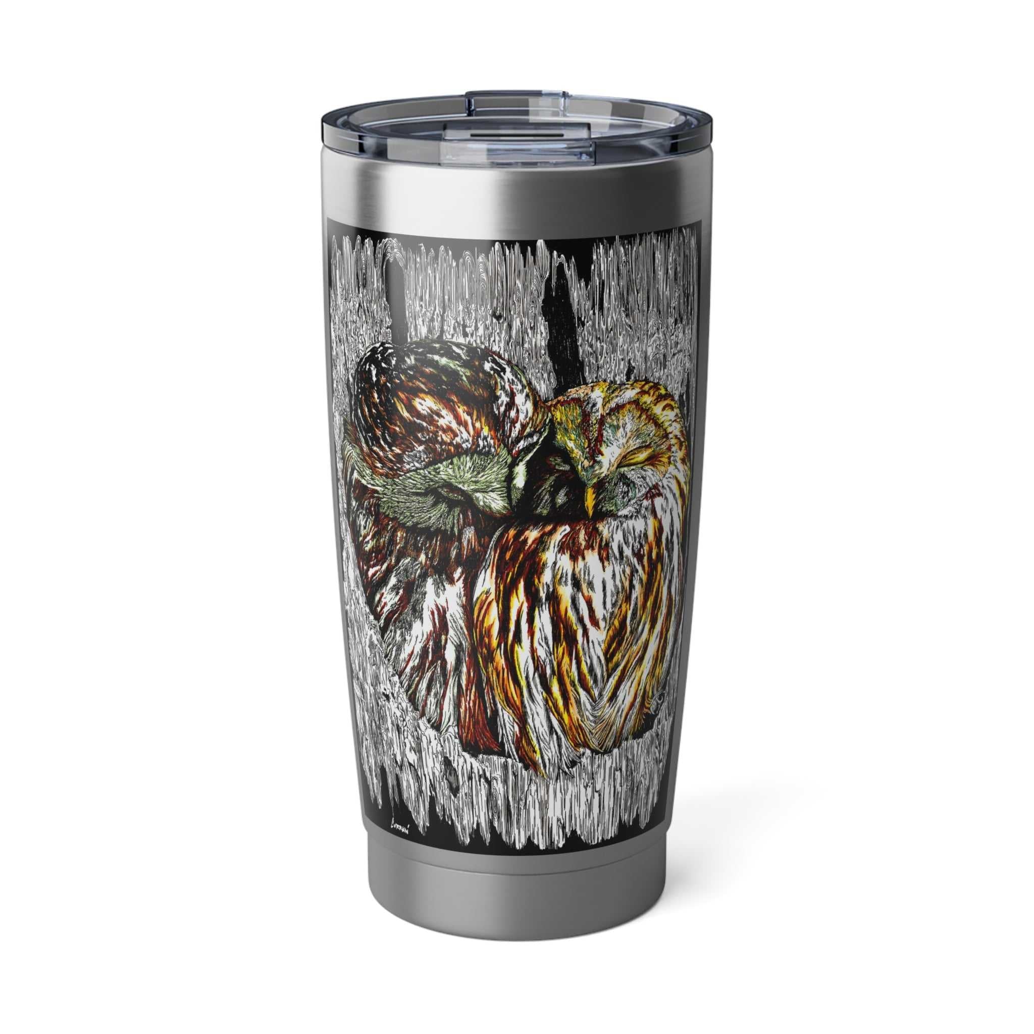 Owl Wall Art 20oz Tumbler, Mug, Travel Cup, Gift Idea,