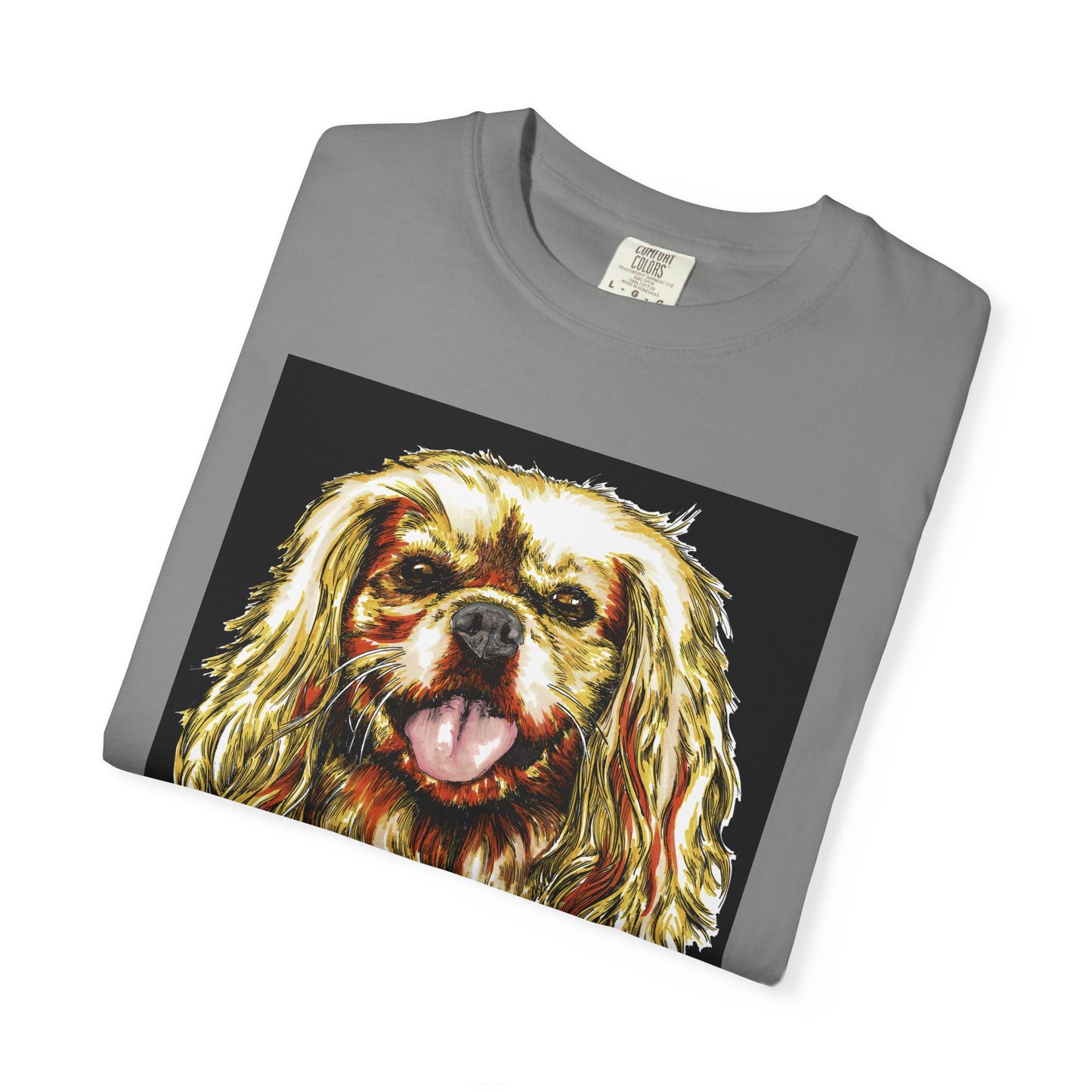 Cocker Spaniel Unisex Tee featuring Hand Drawn Art