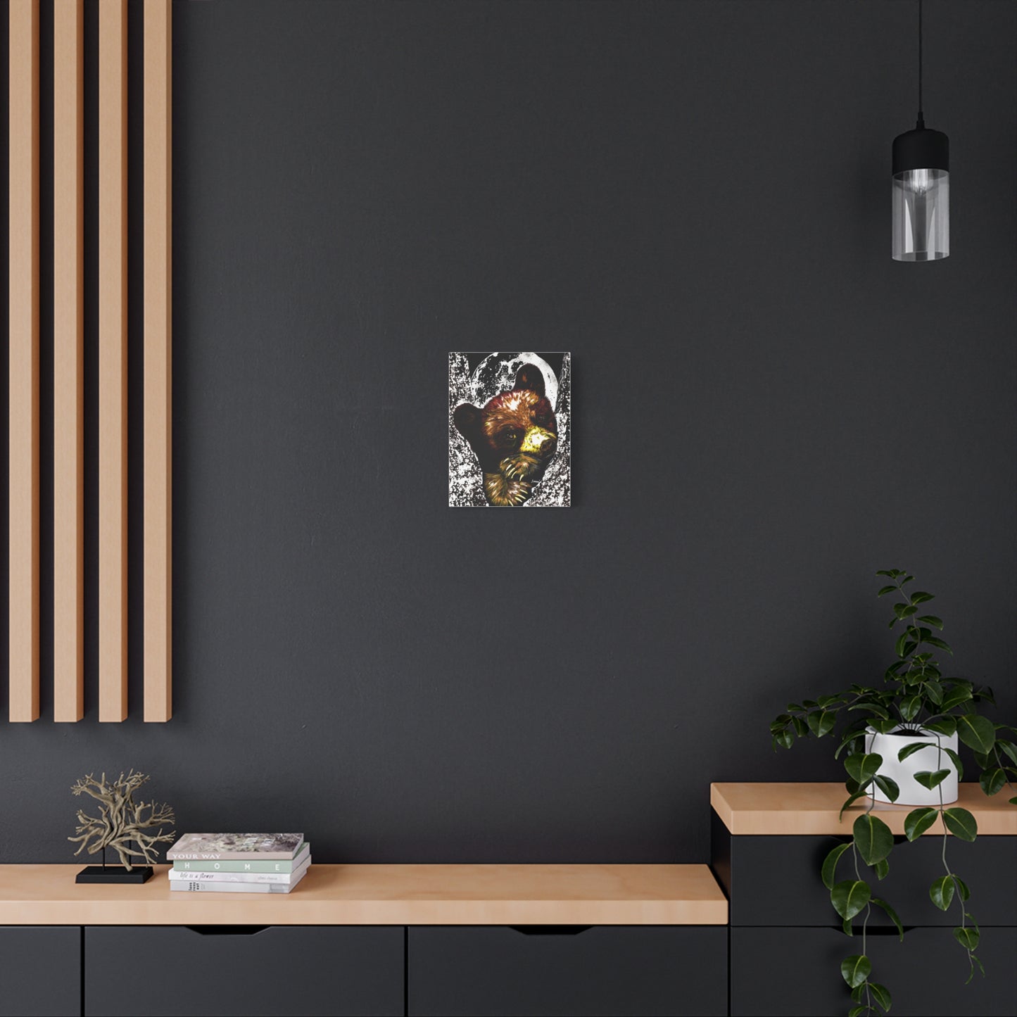 Brown Bear Cub Print of the Original, hand drawn wall art