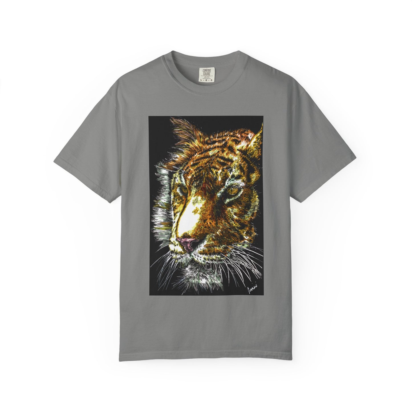 Unisex Tiger Art T-Shirt - Vibrant Animal Print - Nature Lover's Apparel