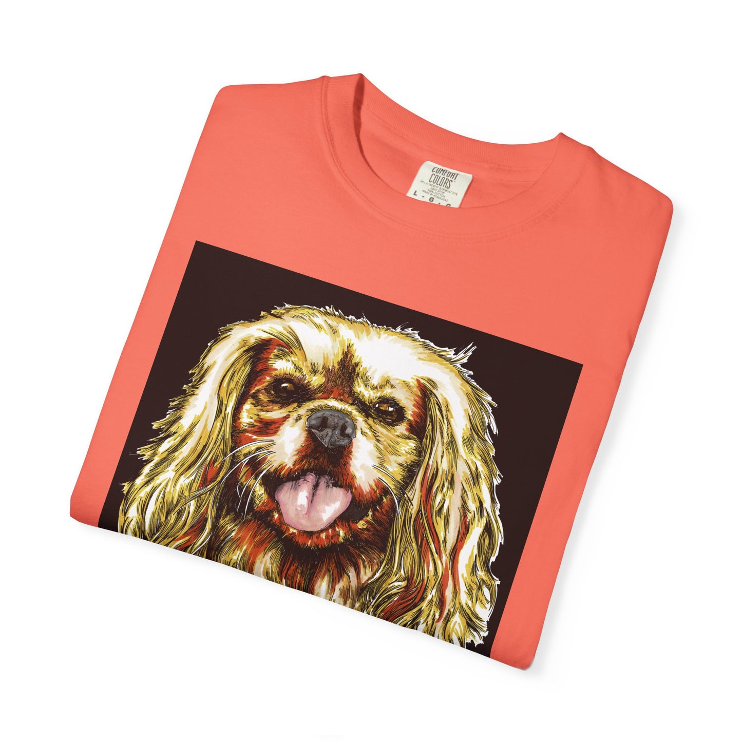 Cocker Spaniel Unisex Tee featuring Hand Drawn Art