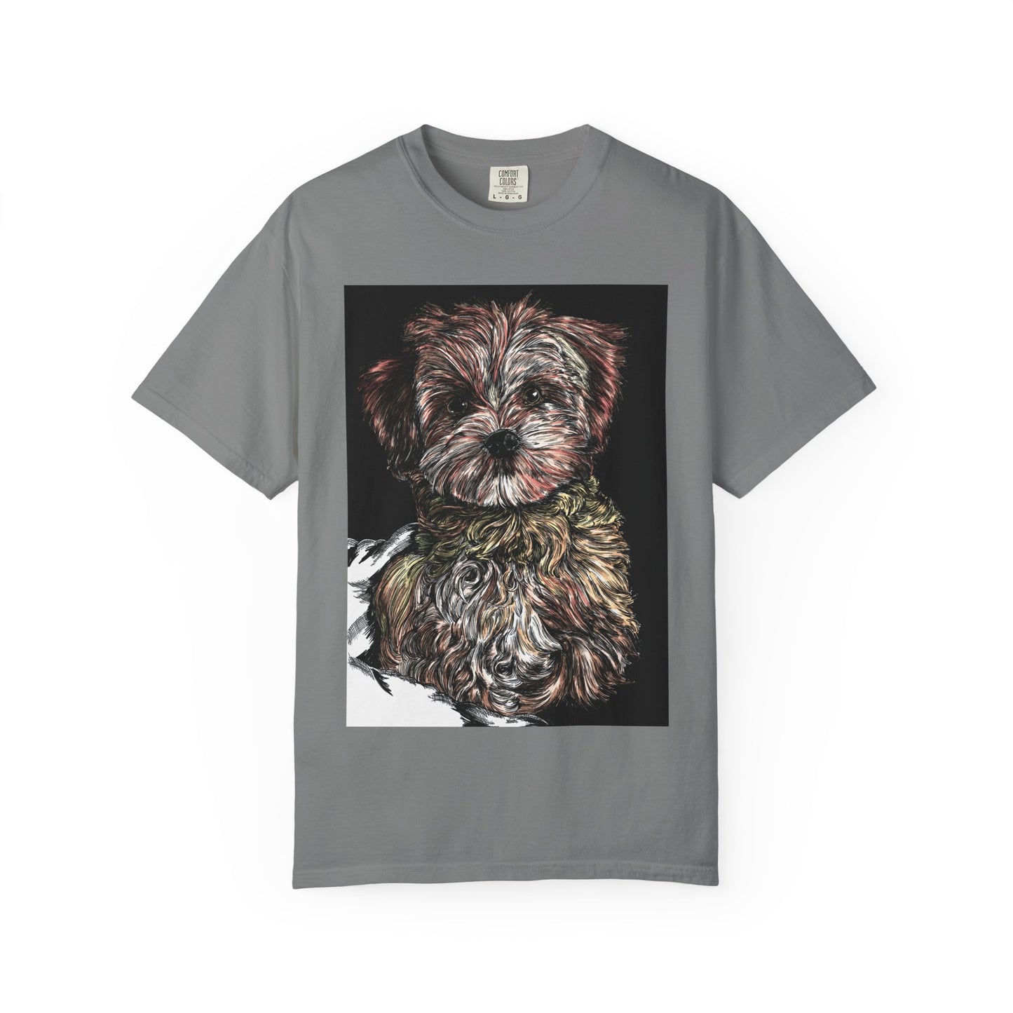 Puppy Art Unisex Garment-Dyed T-Shirt – Original Hand-Drawn