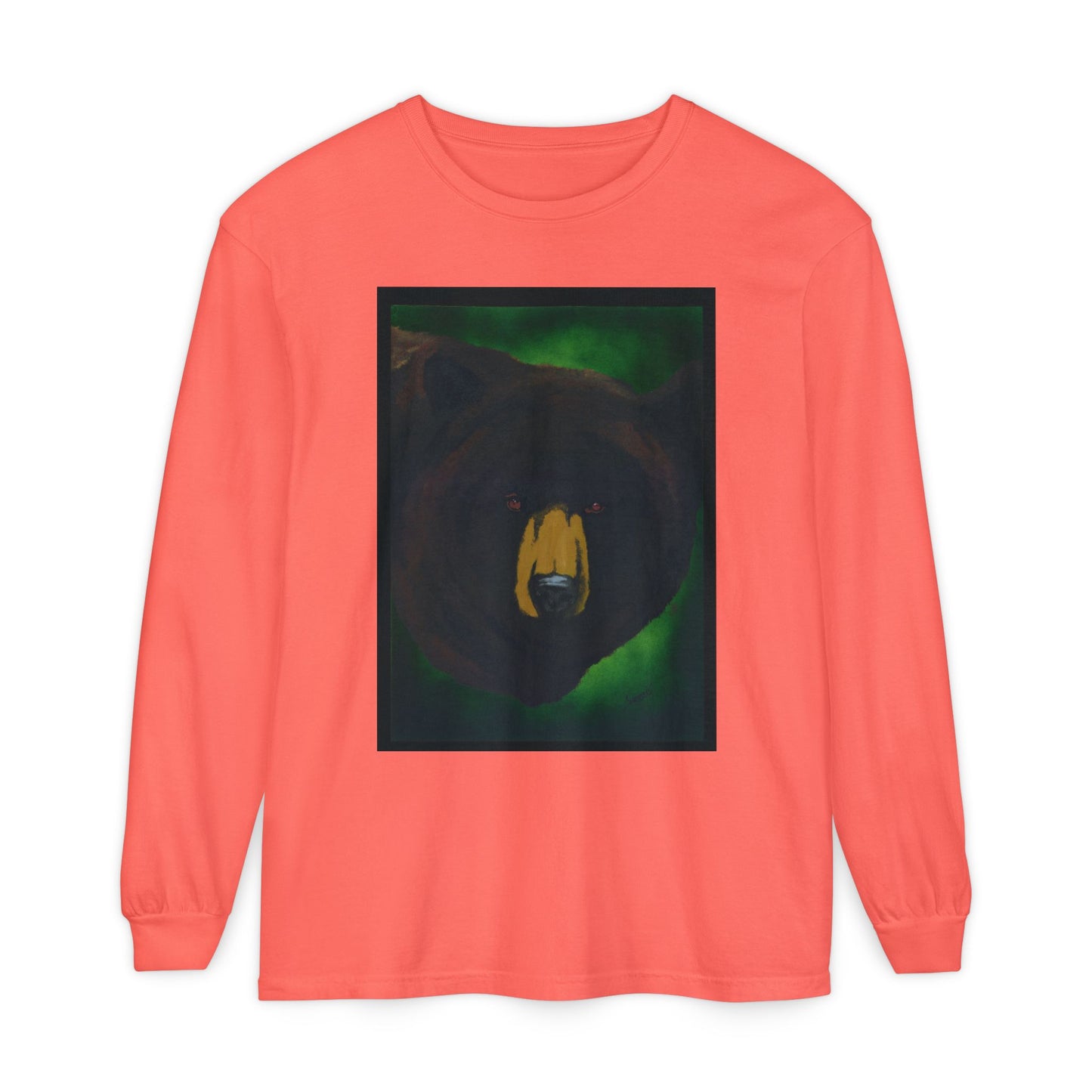 Brown Bear Portrait Long Sleeve Unisex T Shirt
