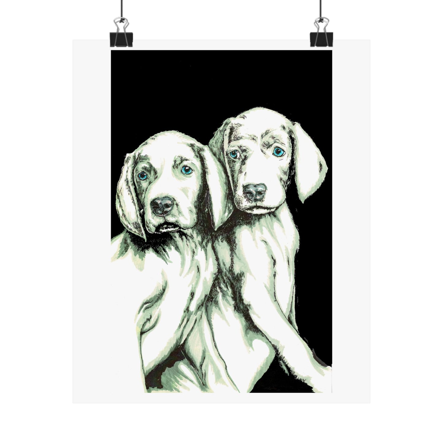Custom Dog Art Satin Poster - Perfect for Pet Lovers