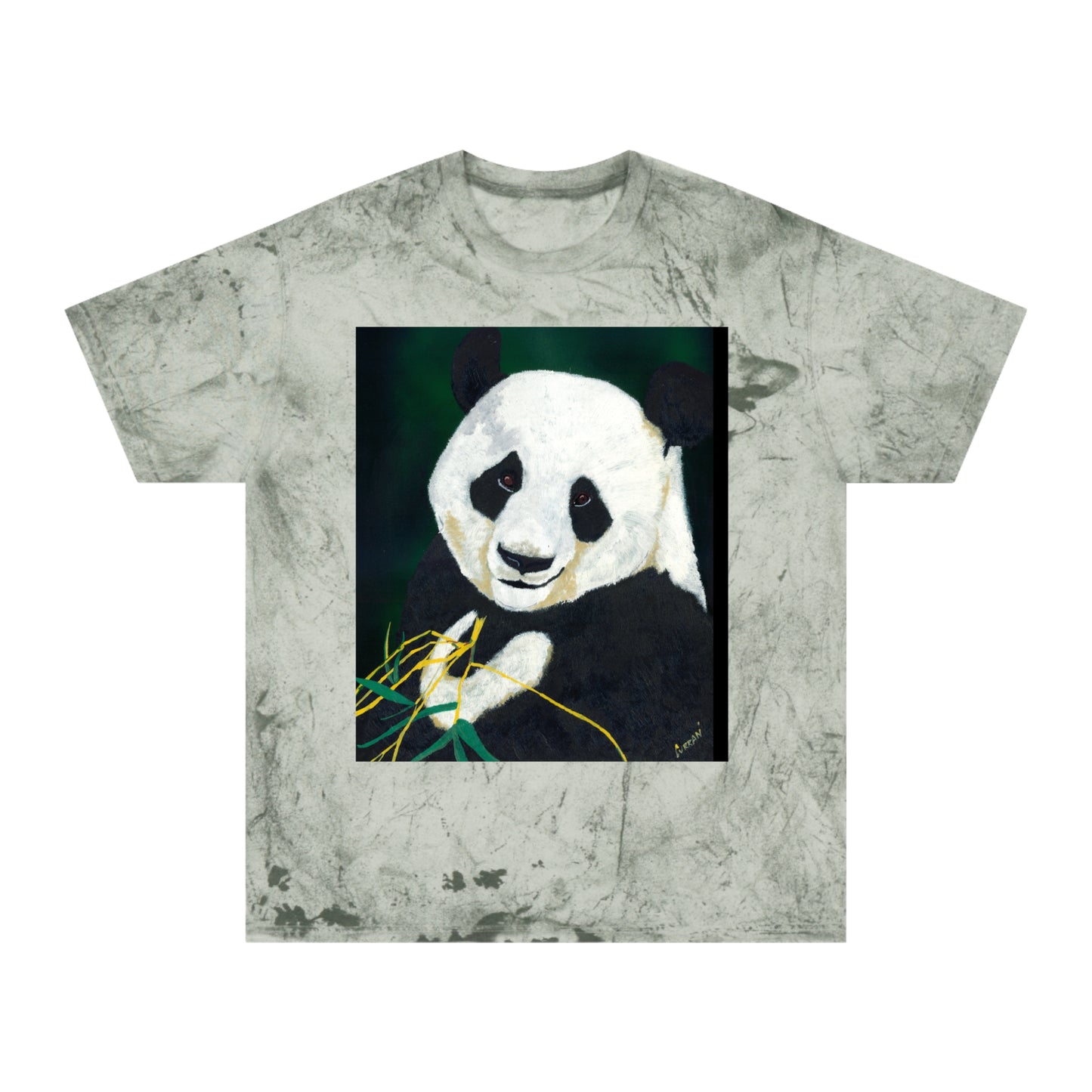 Cute Panda Unisex Color Blast T Shirt Nature Inspired Design