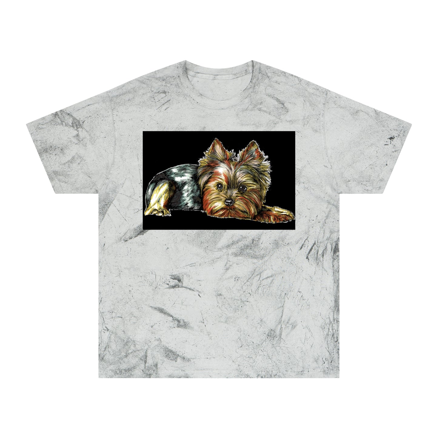 Yorkie Terrier Color Blast T-Shirt - Stylish Pet Apparel for Animal Enthusiasts