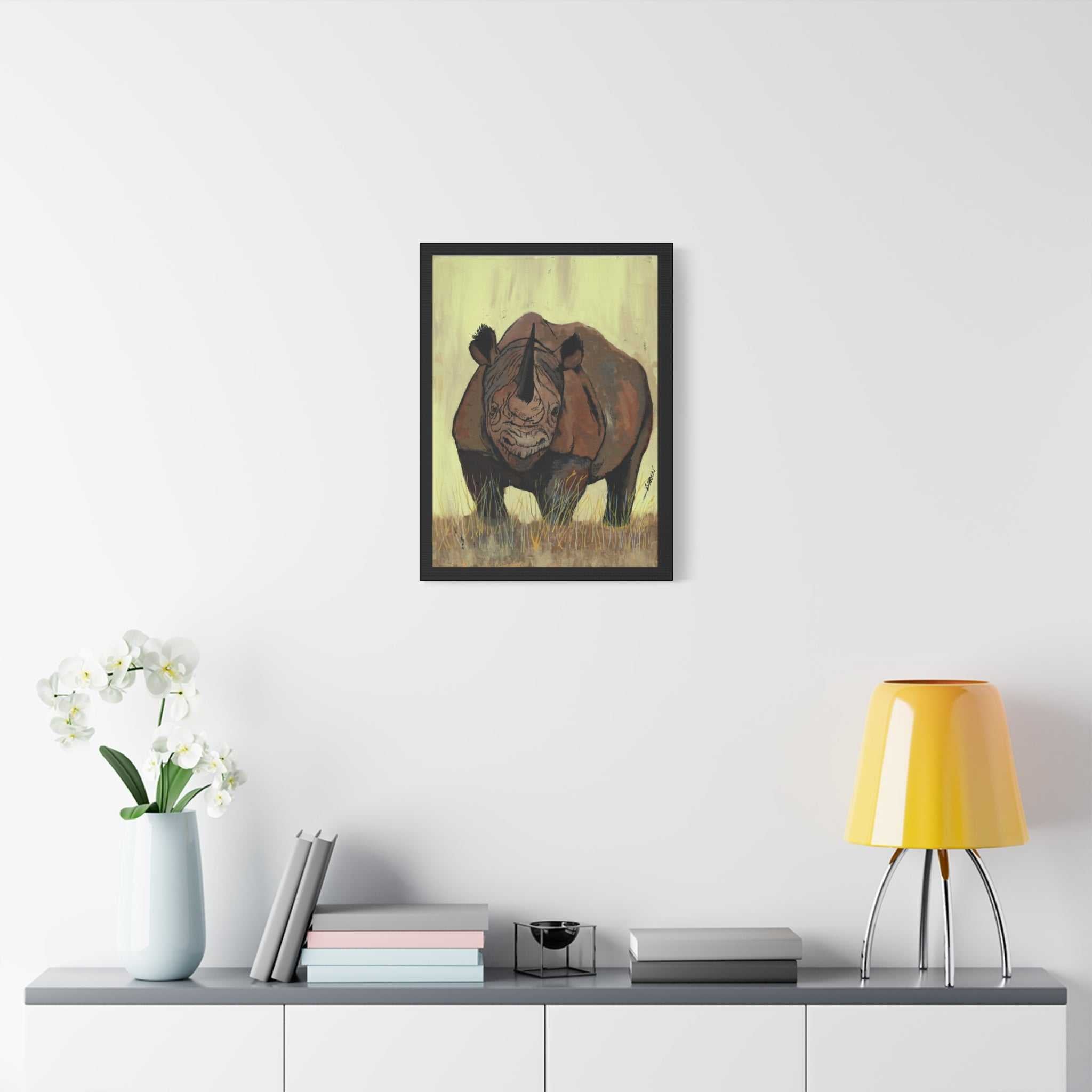 Transform your space with our stunning Rhino Wall Art Print of the Original, hand drawn wall art of a Rhino masterpiece. Elevate your décor now!