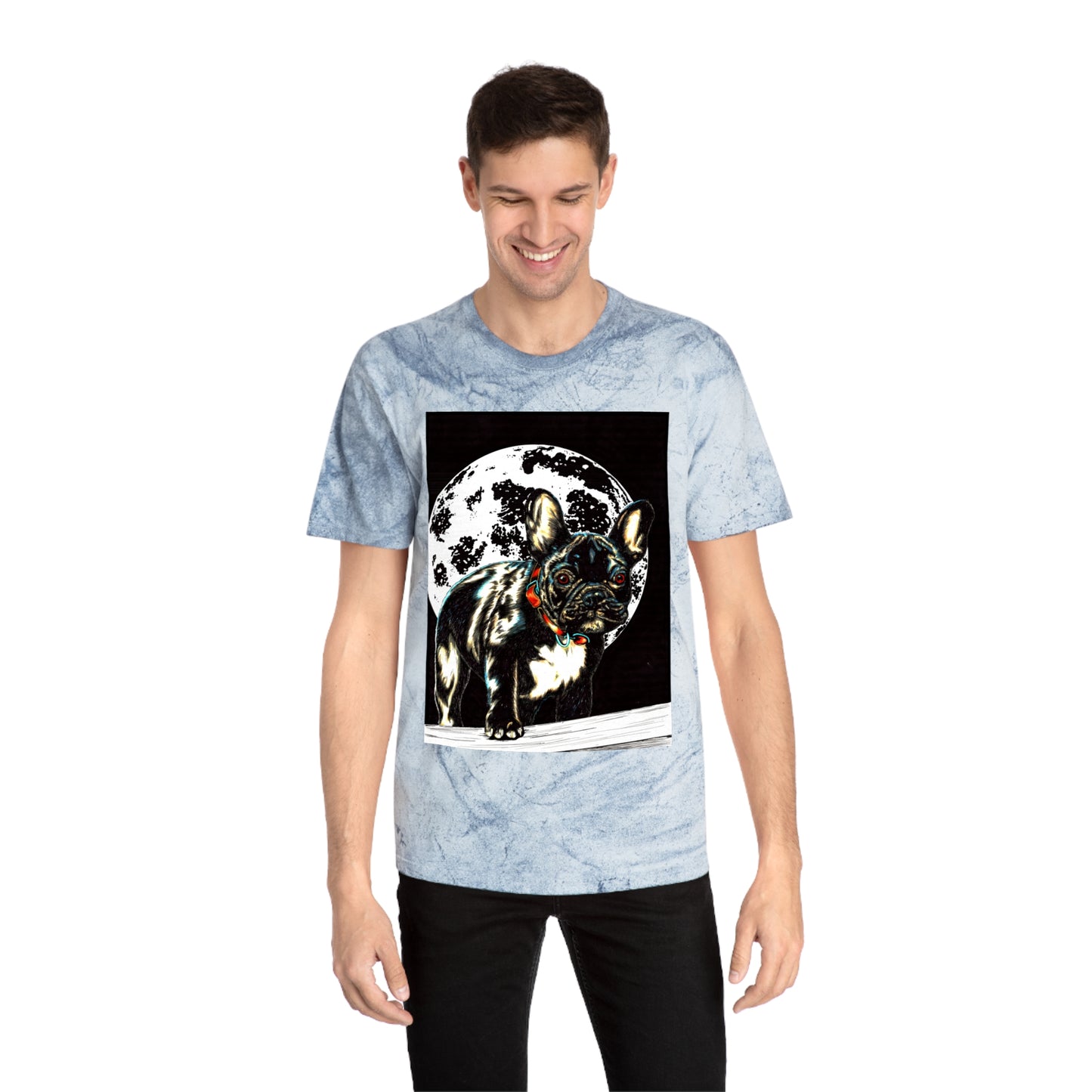 Color Blast French Bulldog T-Shirt | Unisex Moonlit Design