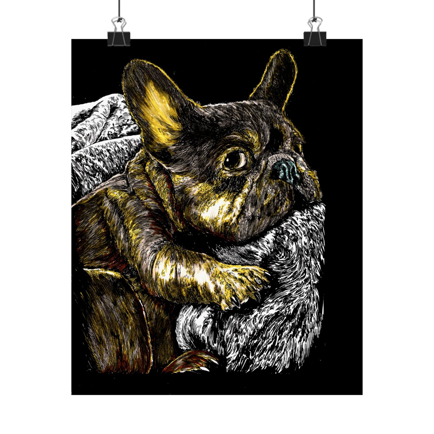 French Bulldog Satin Poster | Art Print for Dog Lovers